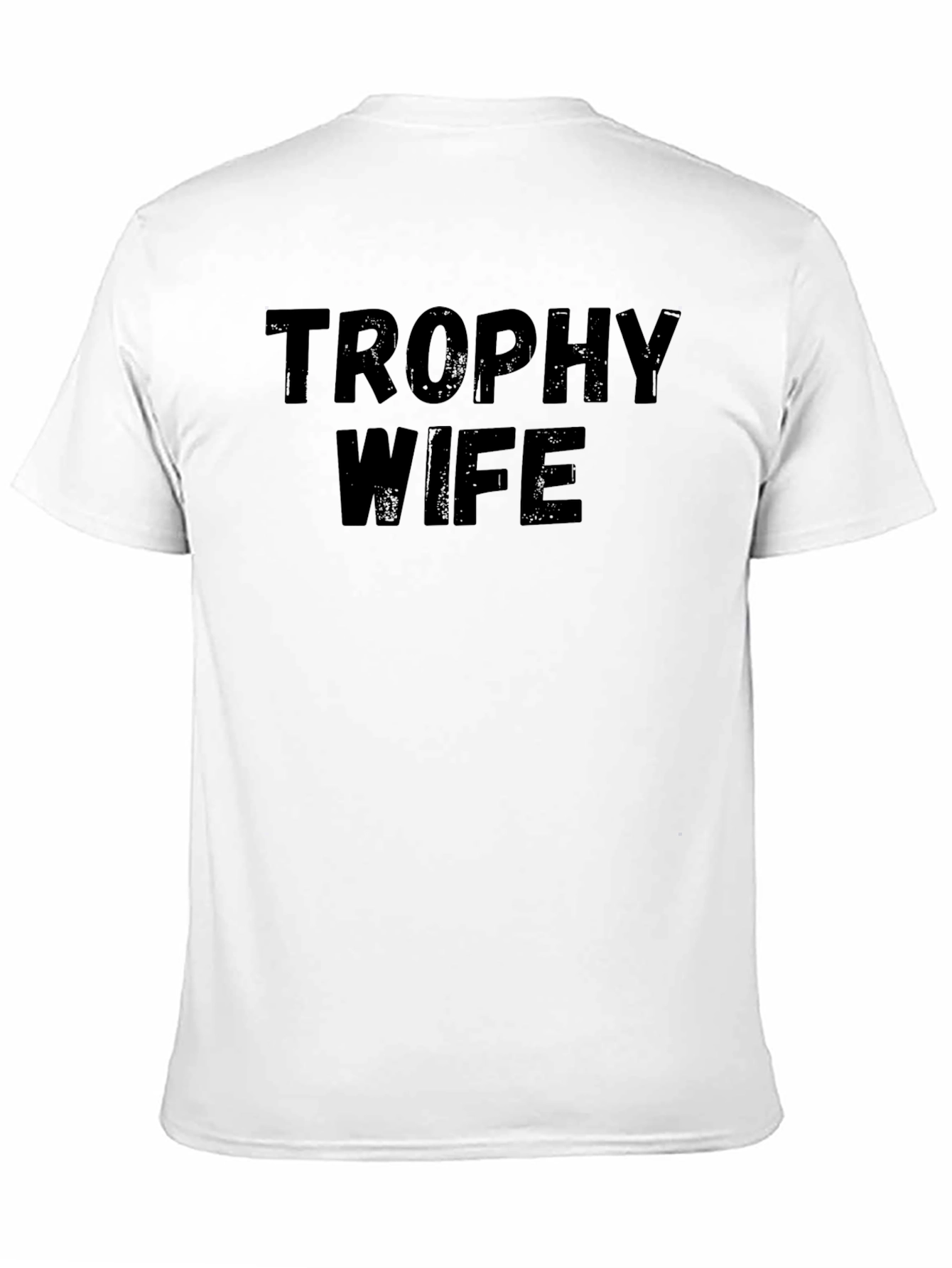 Black Trophy Wife Graphic Tee - Black Novelty T-Shirt view 11