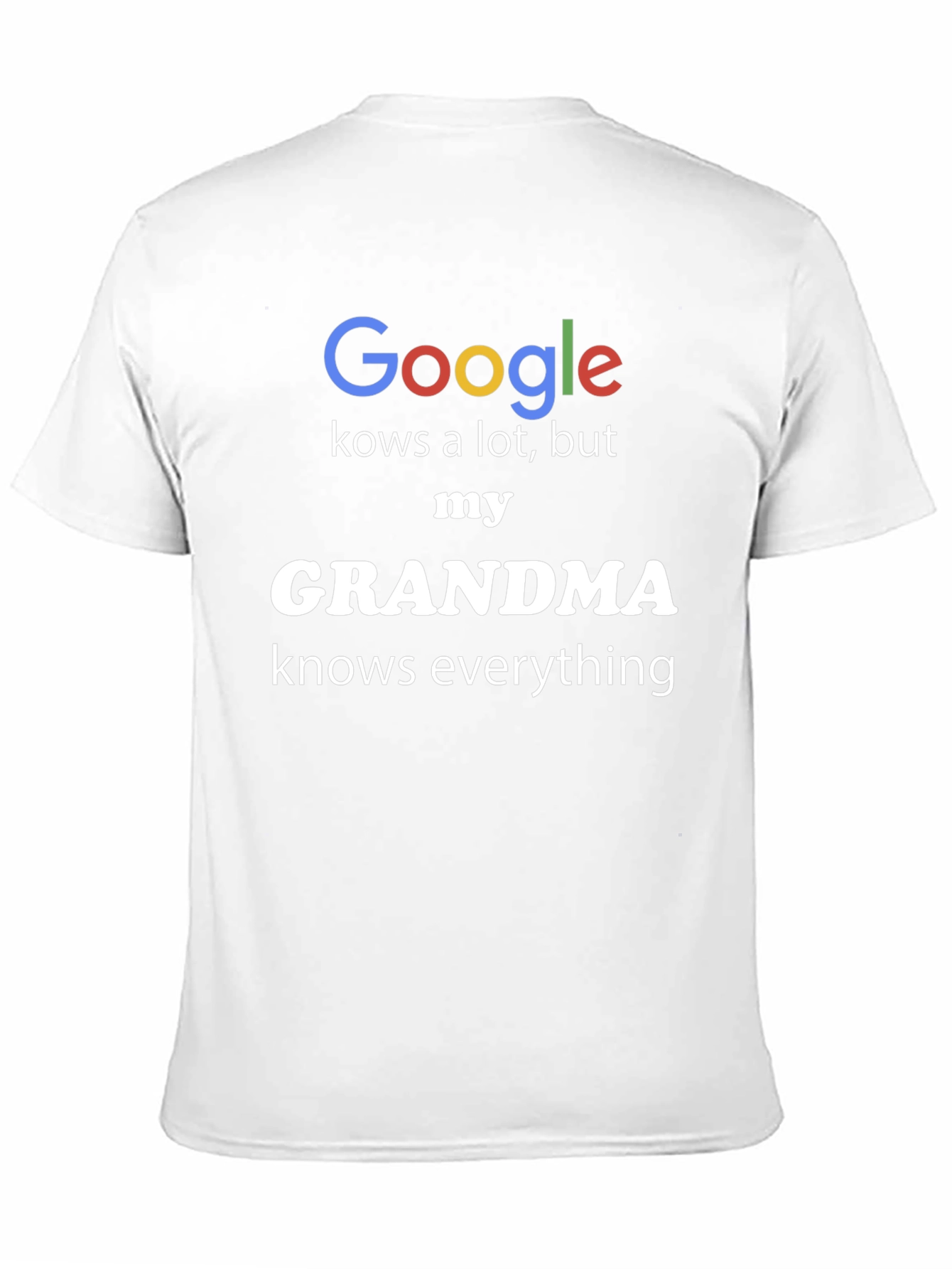 Black Google vs Grandma T-Shirt - Knows Everything view 11