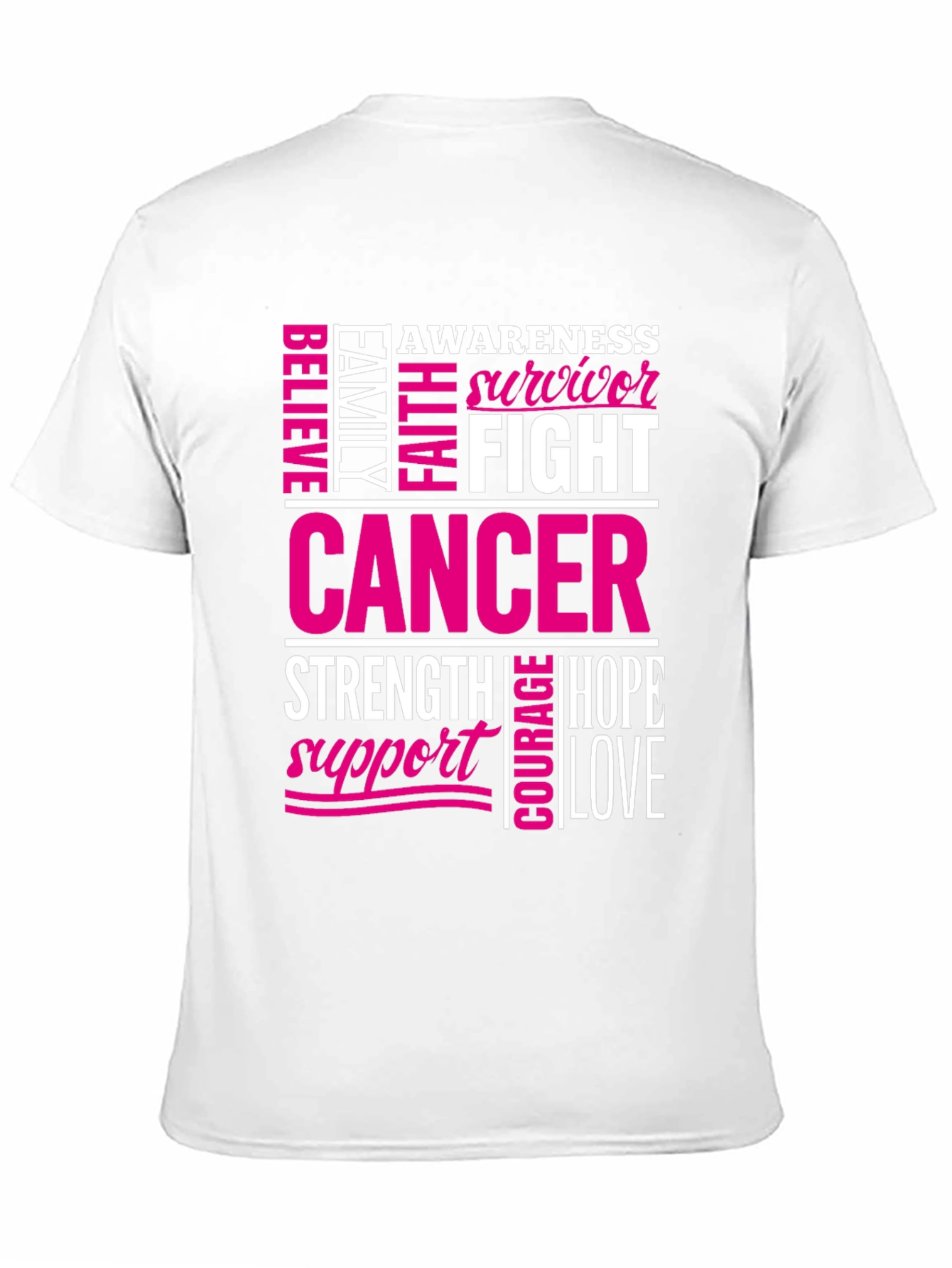 Black Cancer Awareness T-Shirt view 11
