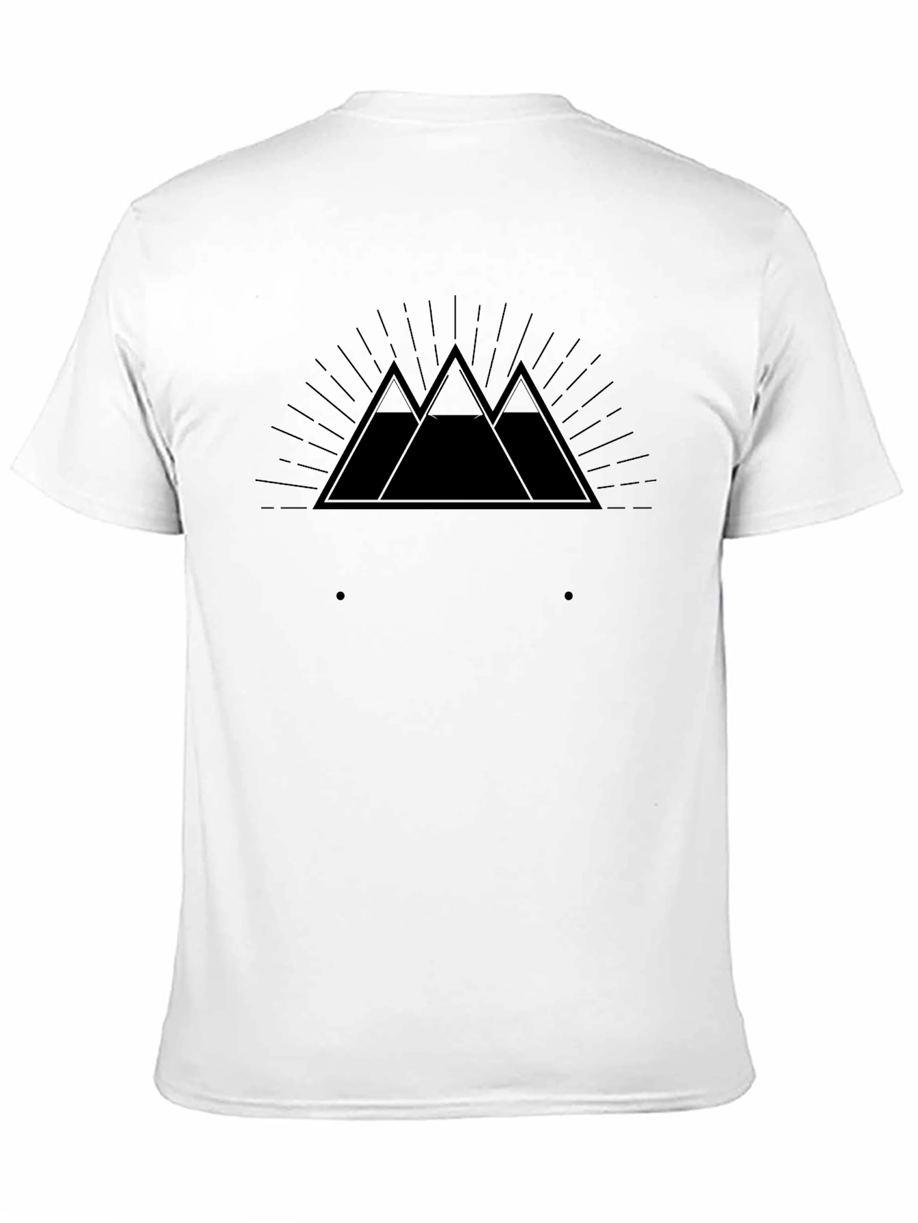 Black Mountain Peak Graphic Tee - Black Crew Neck view 11