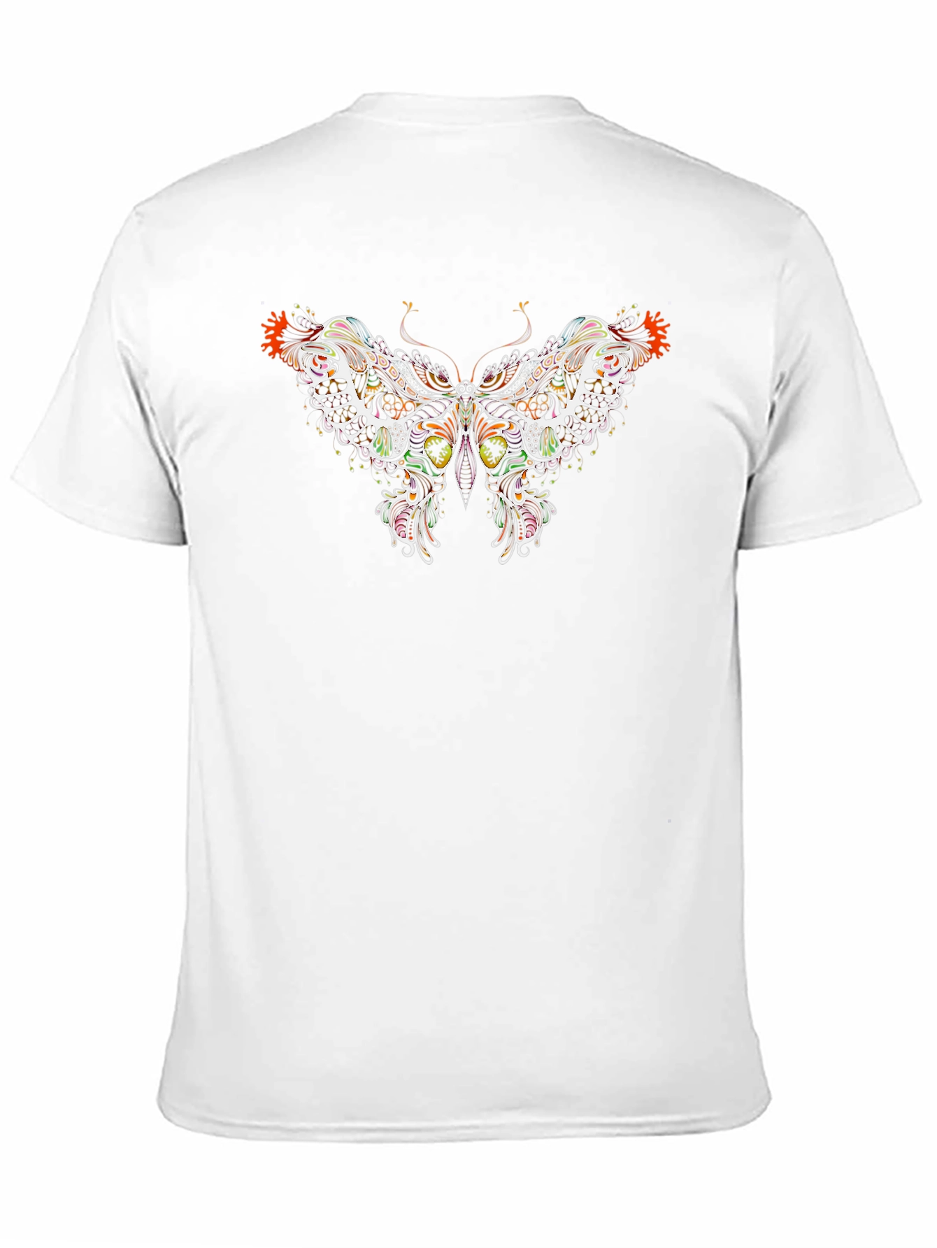 Black Butterfly Graphic Print Black T-Shirt view 11