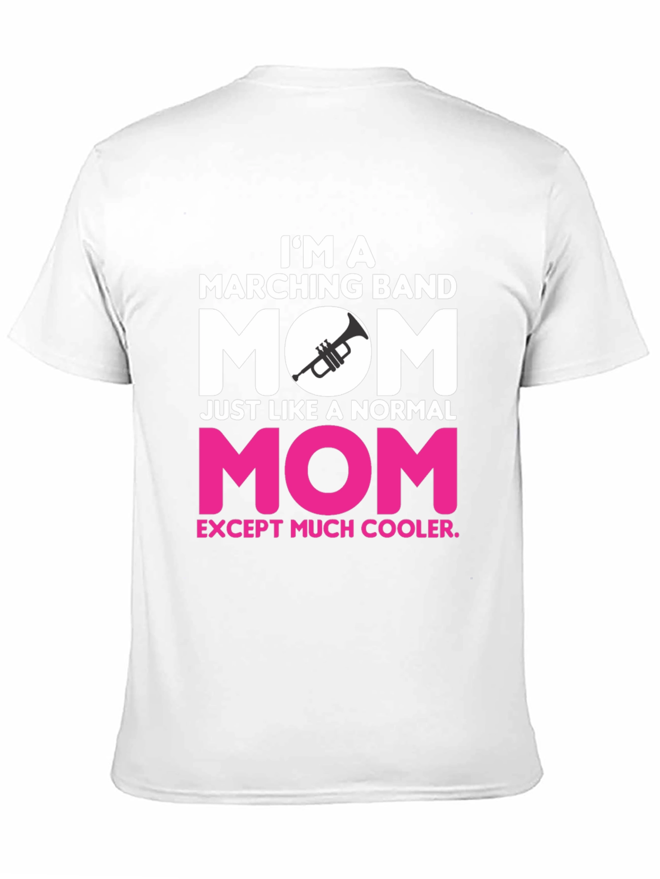 Black Marching Band Mom T-Shirt - Cooler Than Normal! view 11