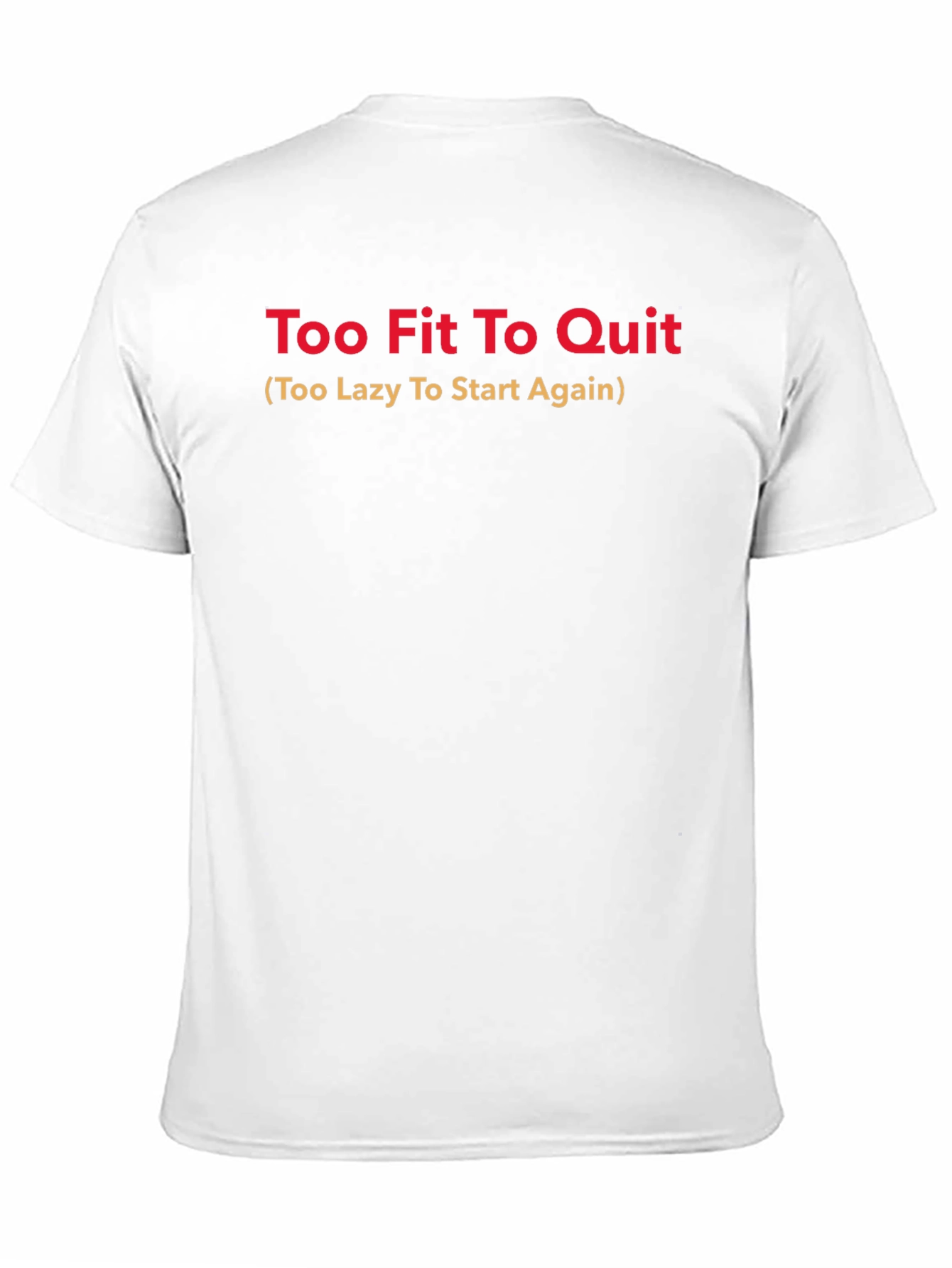Black Too Fit To Quit Graphic Tee view 11