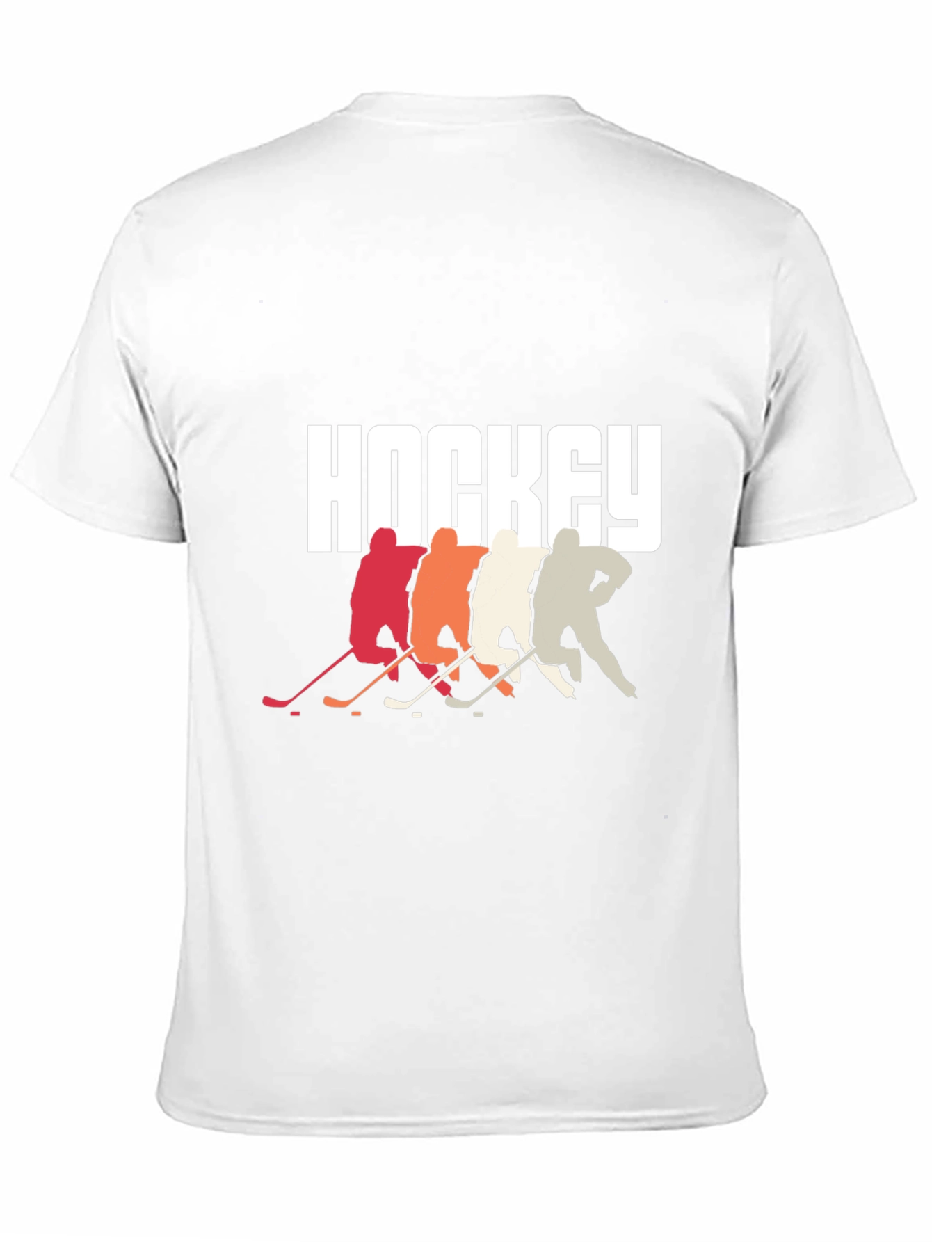 Black Hockey Players Graphic Tee - Retro Style, Cool Design view 11