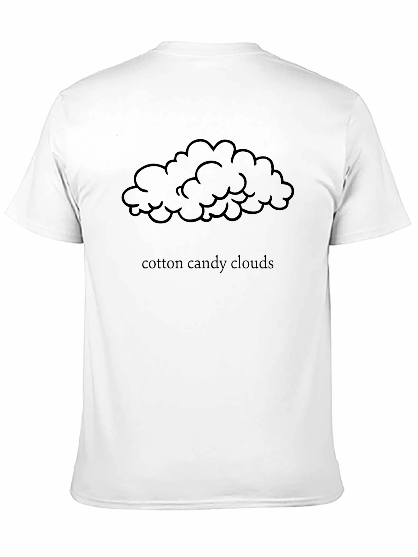 Black Cotton Candy Clouds Graphic Tee - Black view 11