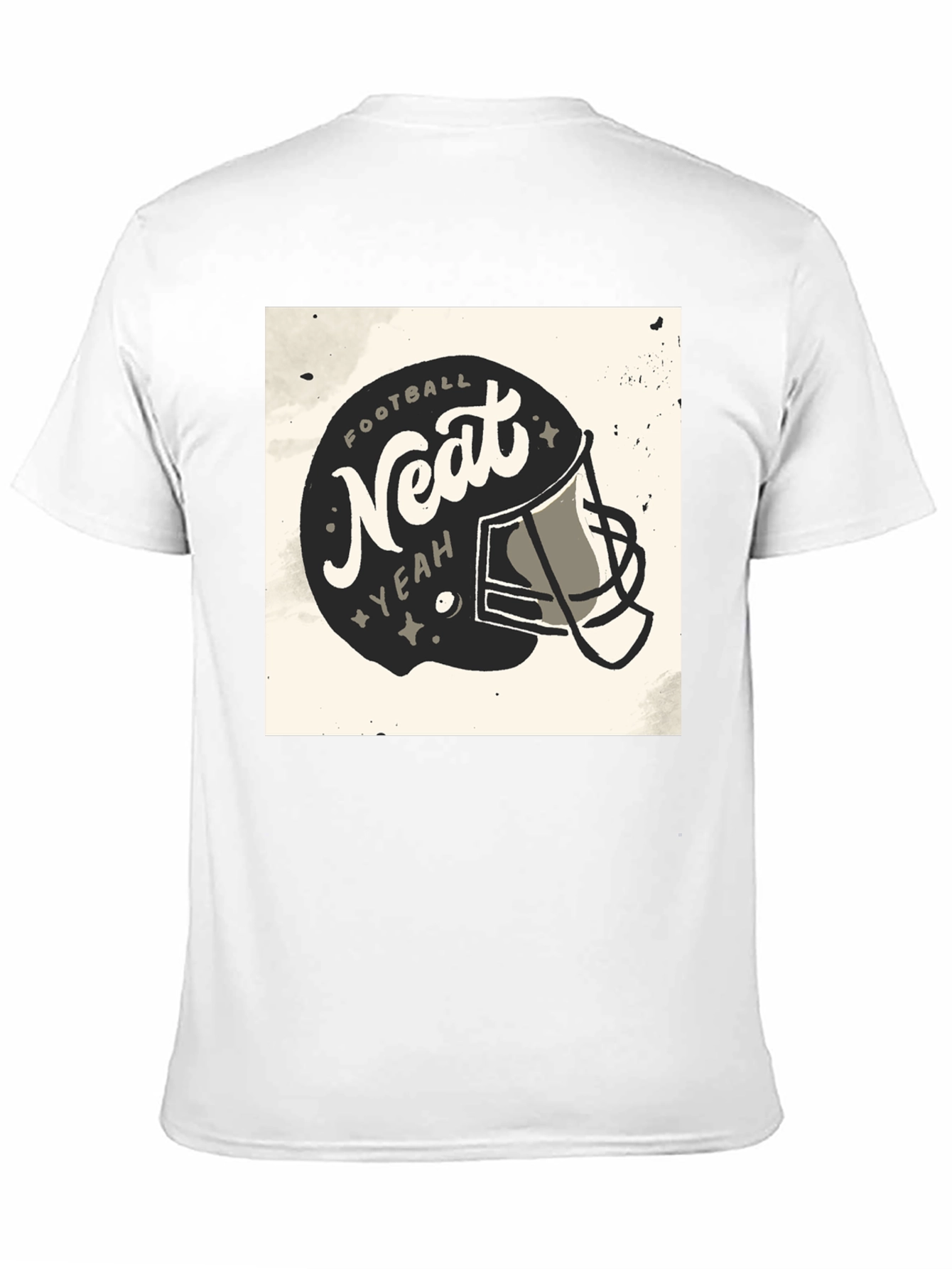 Black Football Neat Yeah Graphic T-Shirt - Sport Casual Tee view 11