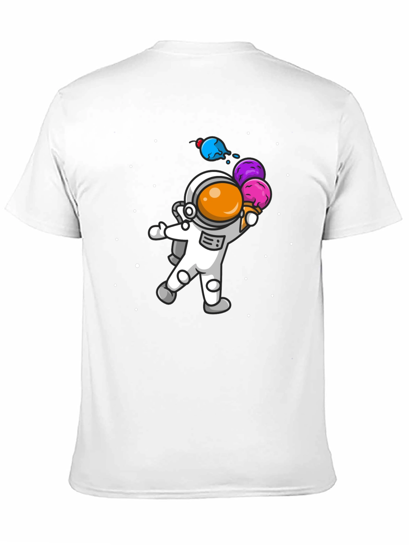 Black Astronaut Ice Cream T-Shirt view 11