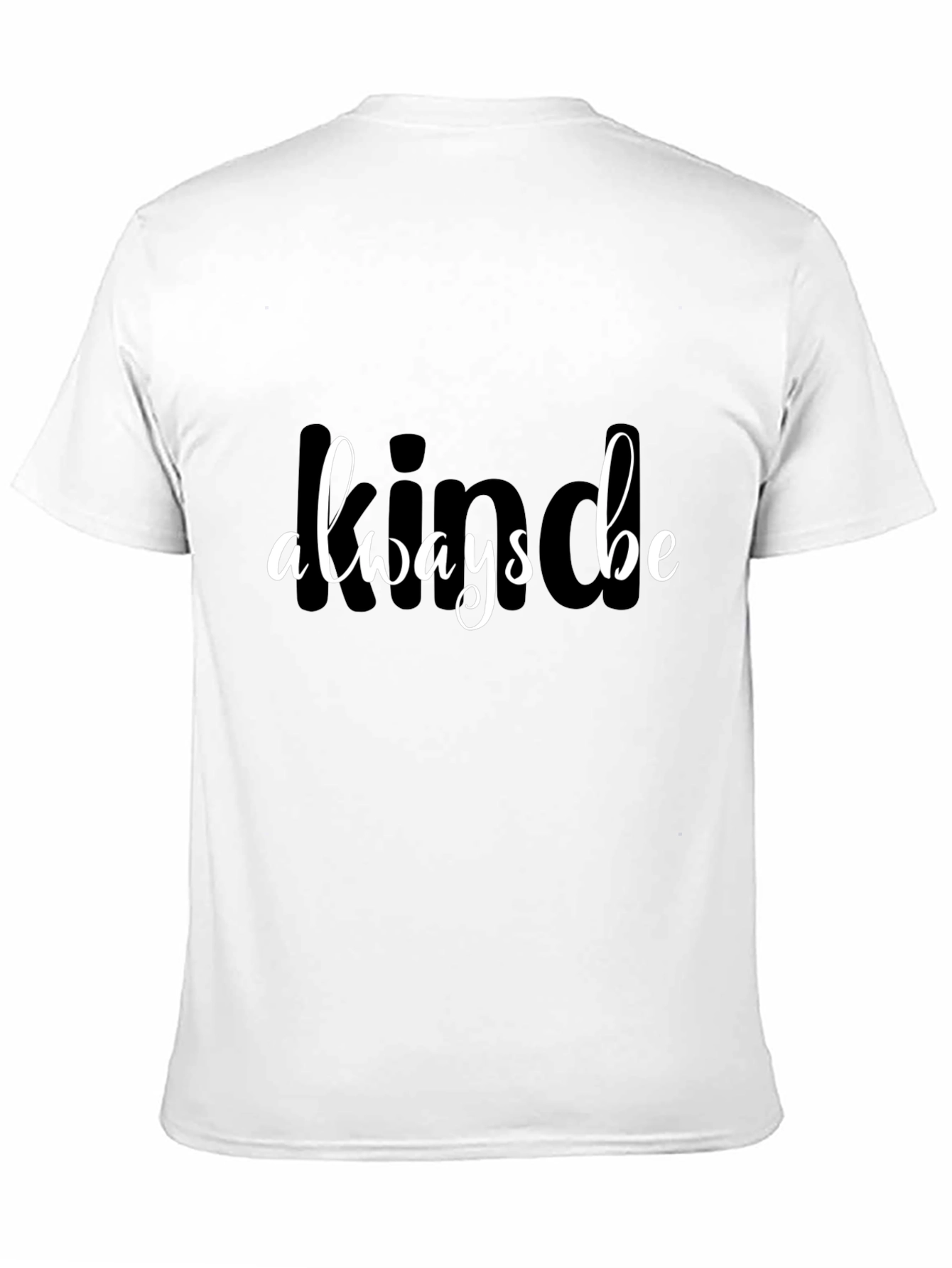 Black Always Be Kind Graphic Tee - Unisex Black T-Shirt view 11