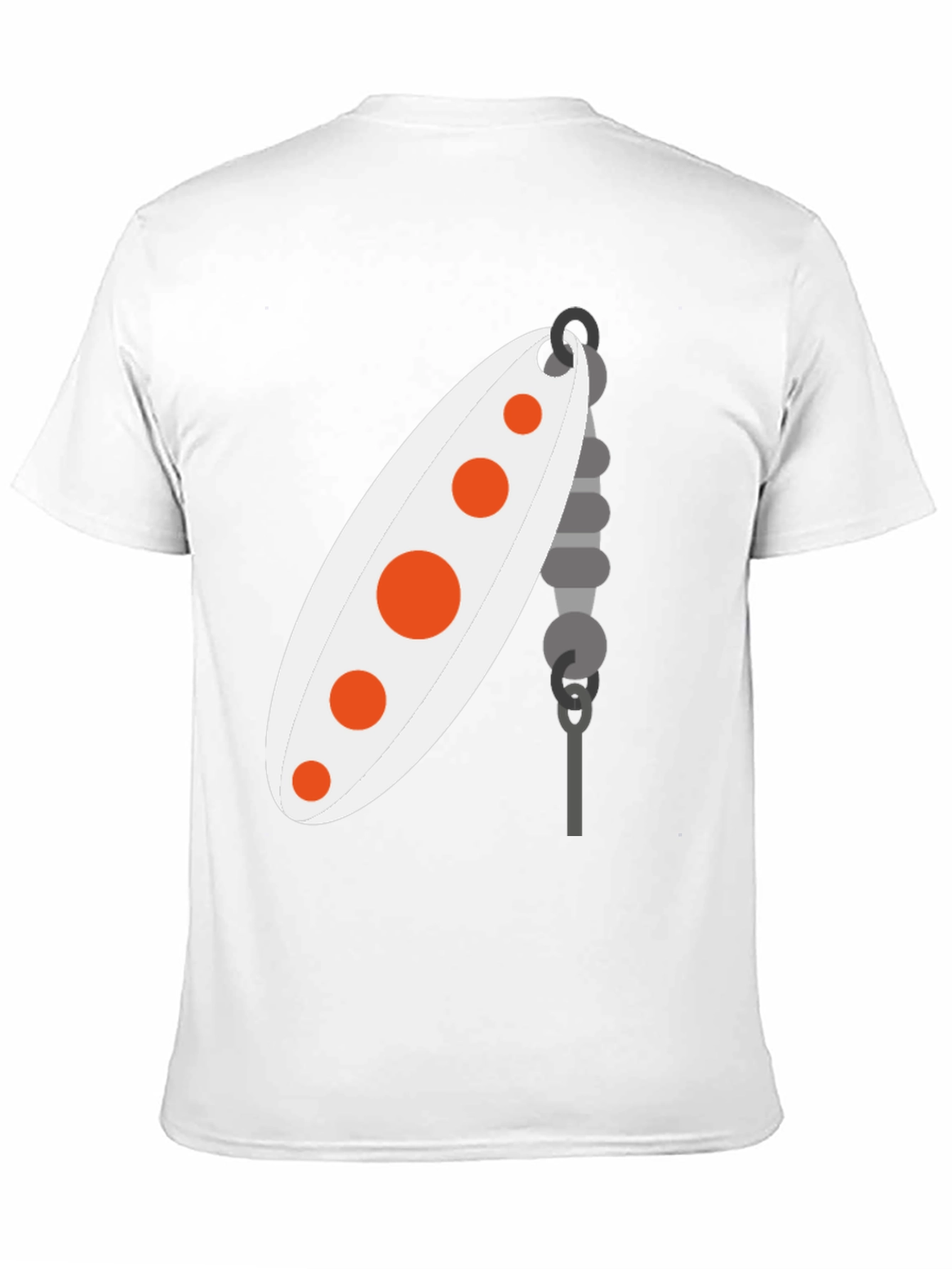 Black Fishing Lure Graphic Tee - Black Cotton T-Shirt view 11