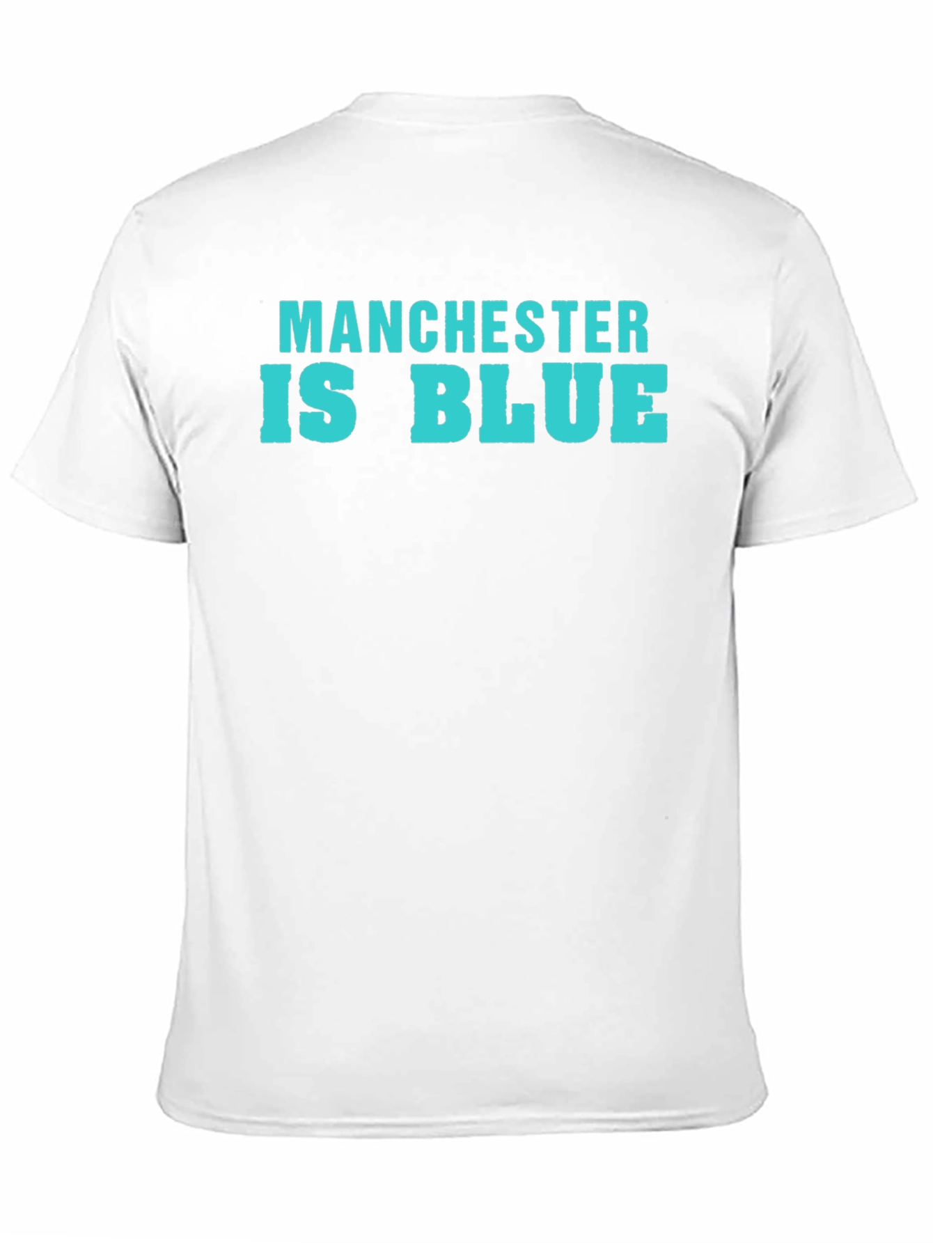 Black Manchester Is Blue T-Shirt view 11