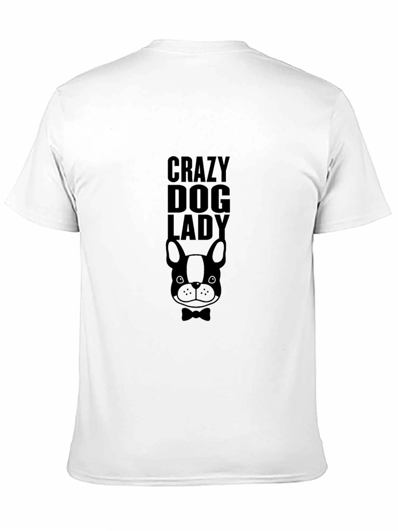 Black Crazy Dog Lady Graphic Tee view 11