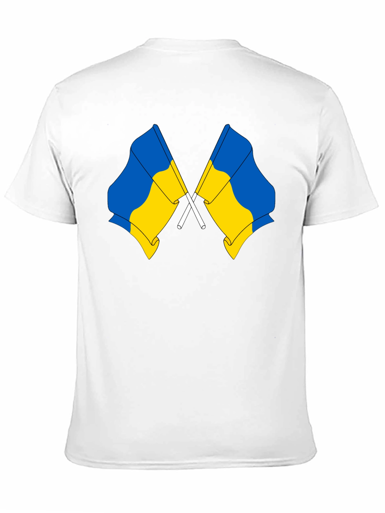 Black Ukraine Flags T-Shirt view 11