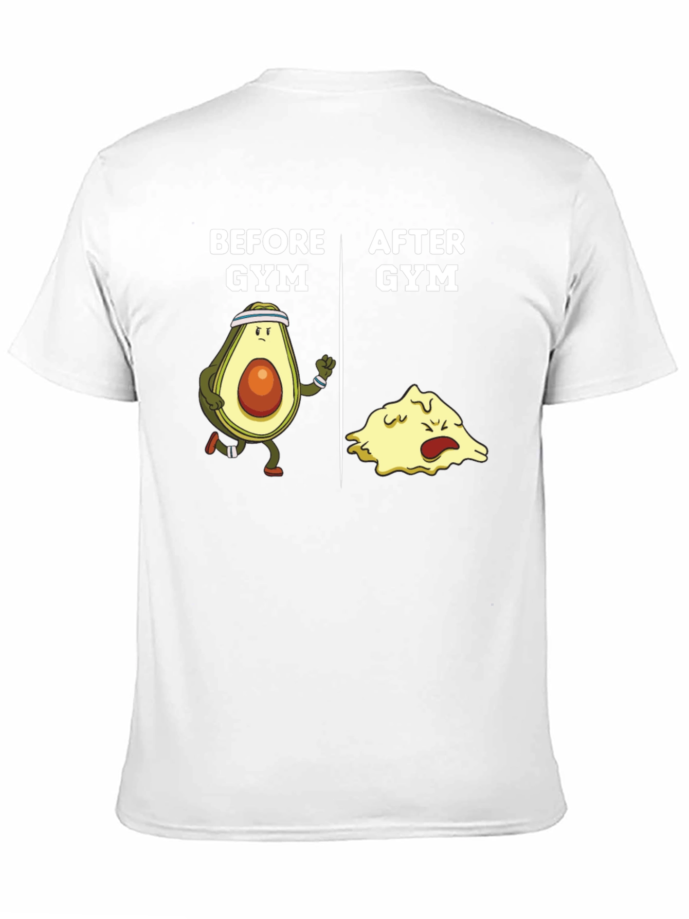 Black Funny Gym Avocado Black T-Shirt view 11