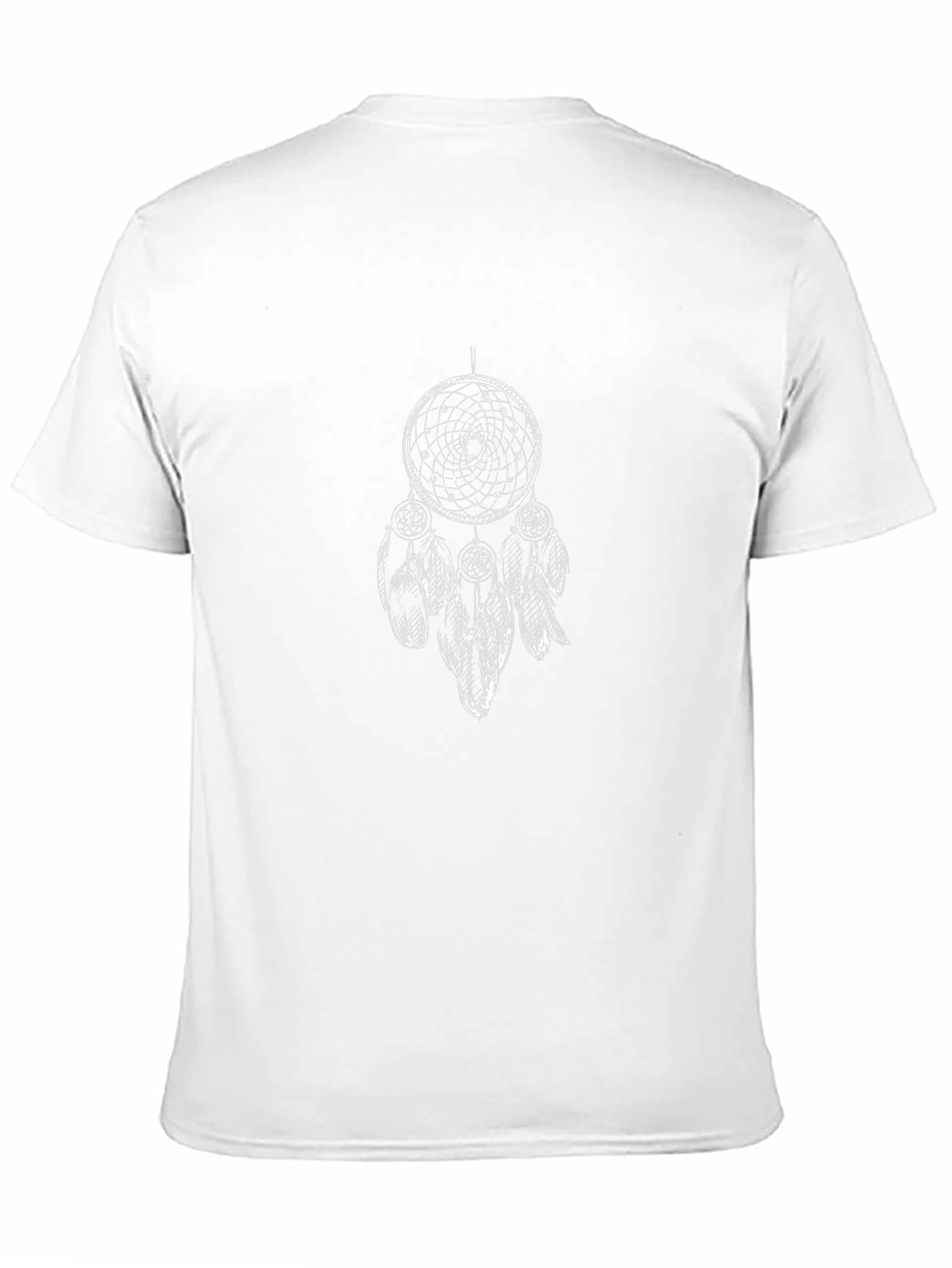 Black Dreamcatcher Graphic Tee - Black Cotton T-Shirt view 11