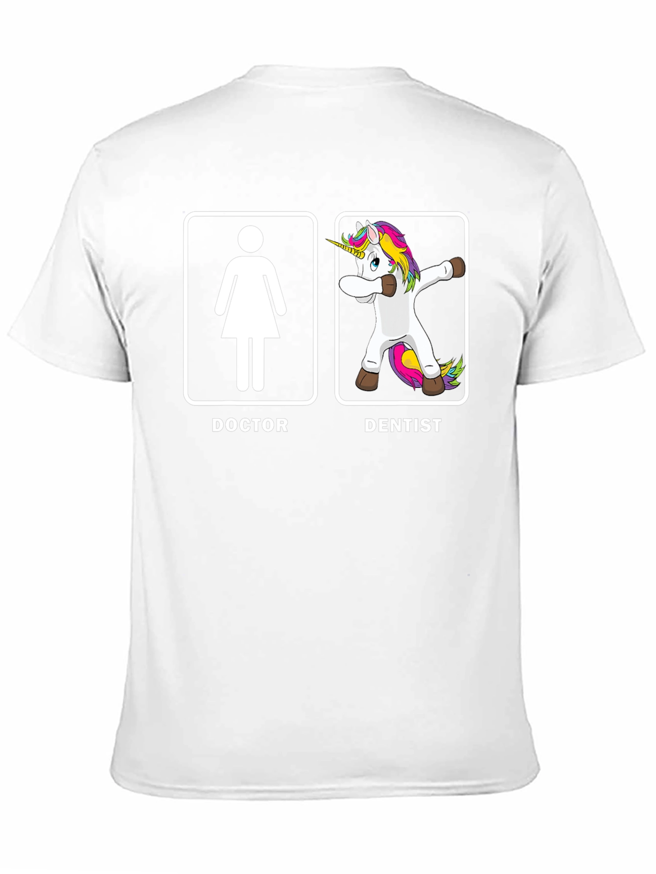 Black Funny Doctor Dentist T-Shirt - Unicorn Dab Humor Tee view 11