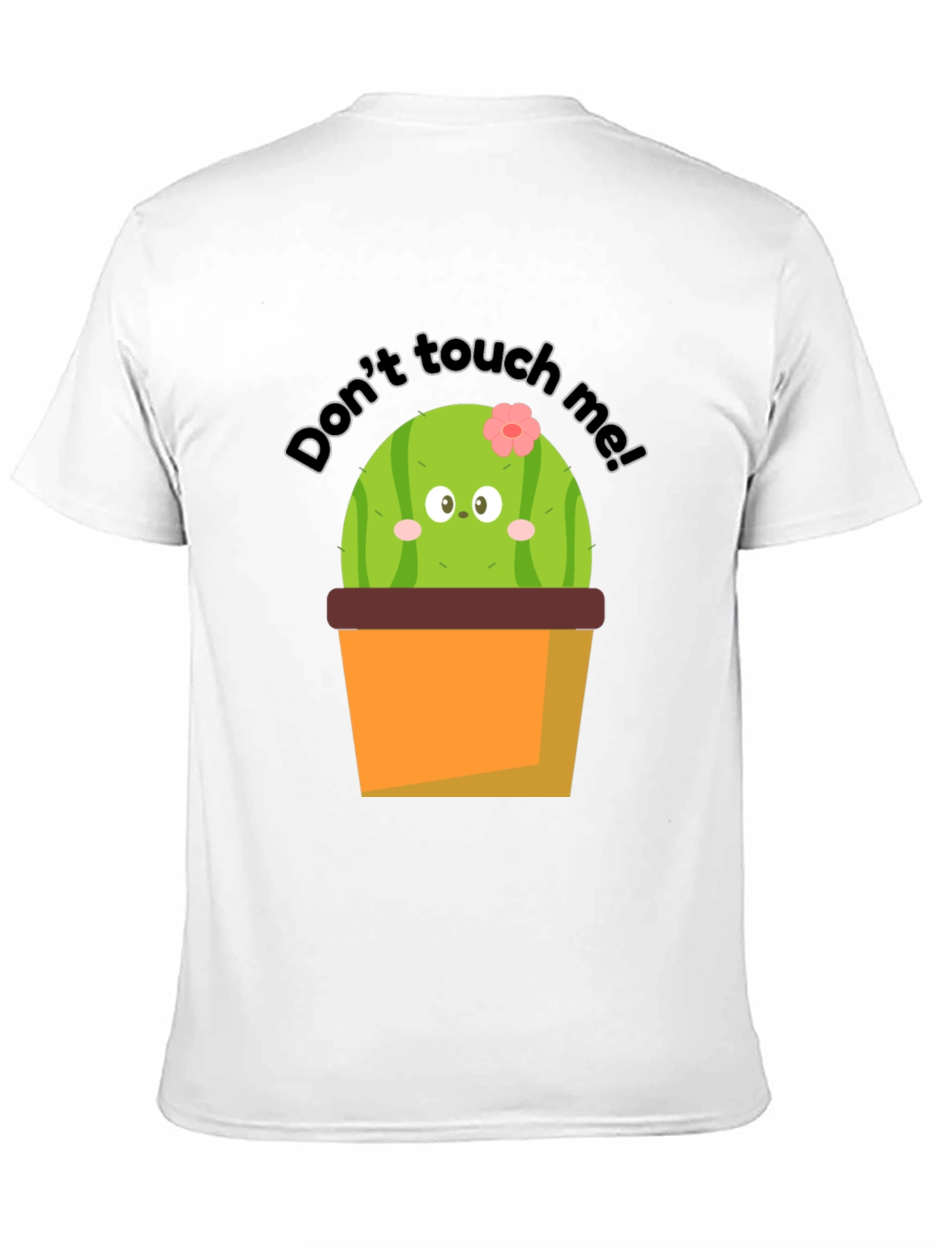 Black Cute Cactus Graphic Tee - Don't Touch Me! view 11