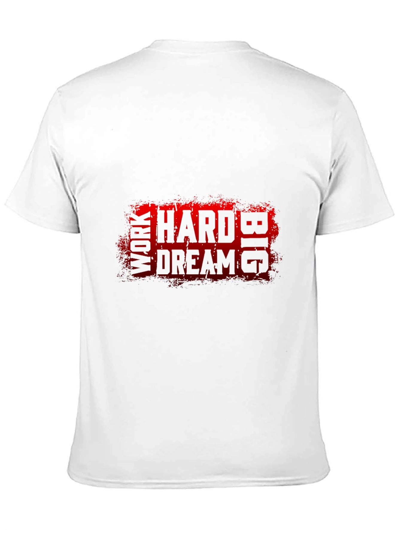 Black Work Hard Dream Big Graphic Black T-Shirt view 11