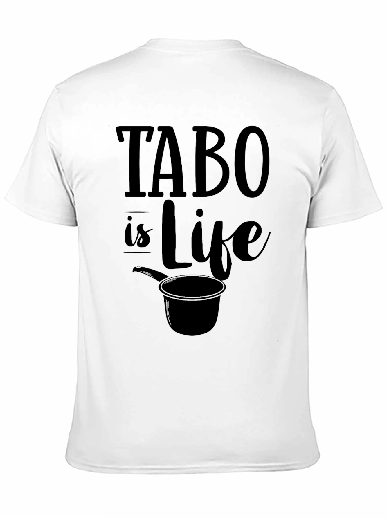 Black Tabo Is Life Graphic Tee - Novelty Statement T-Shirt view 11