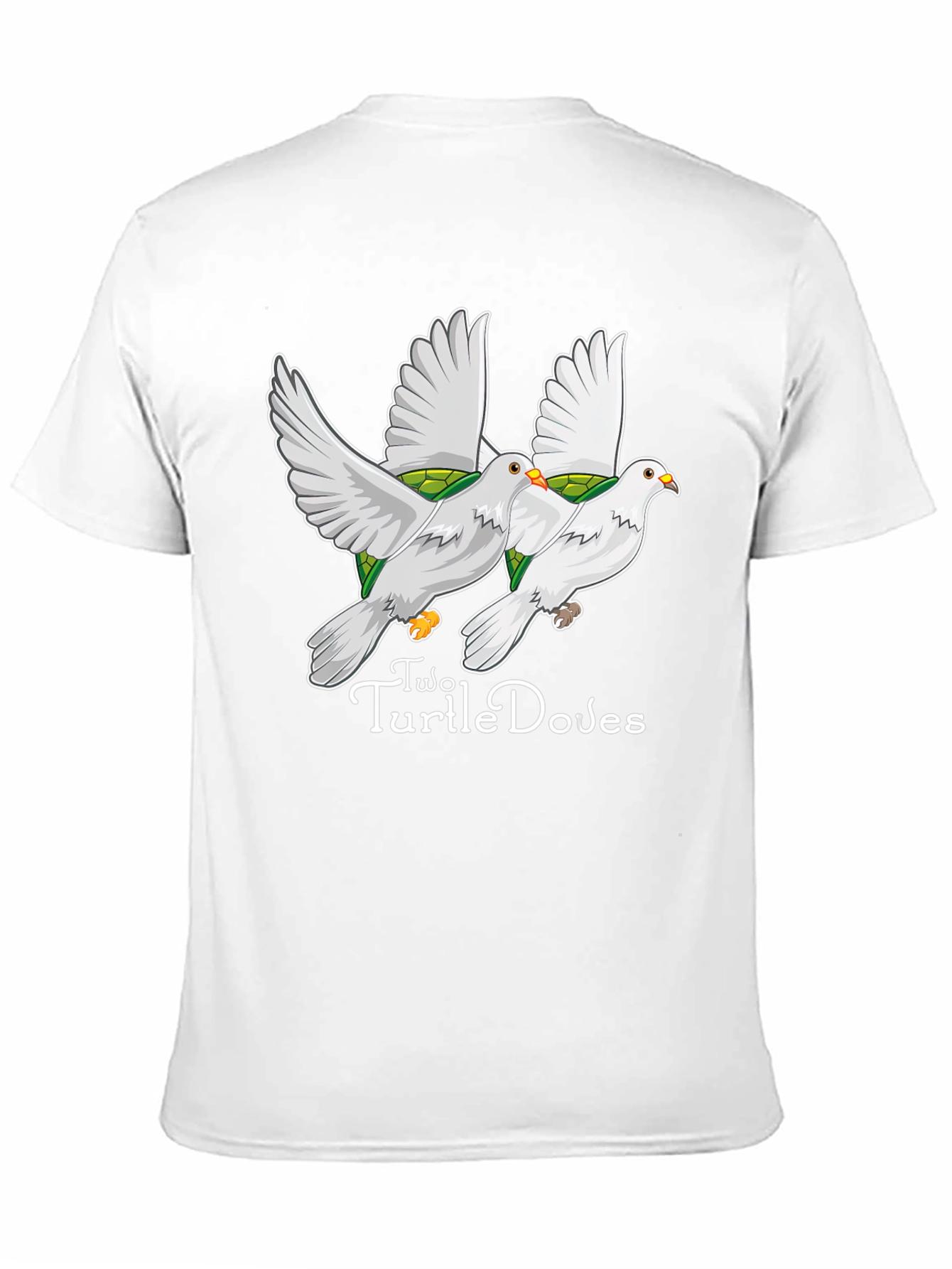 Black Two Turtle Doves Graphic Tee - Unique Design view 11