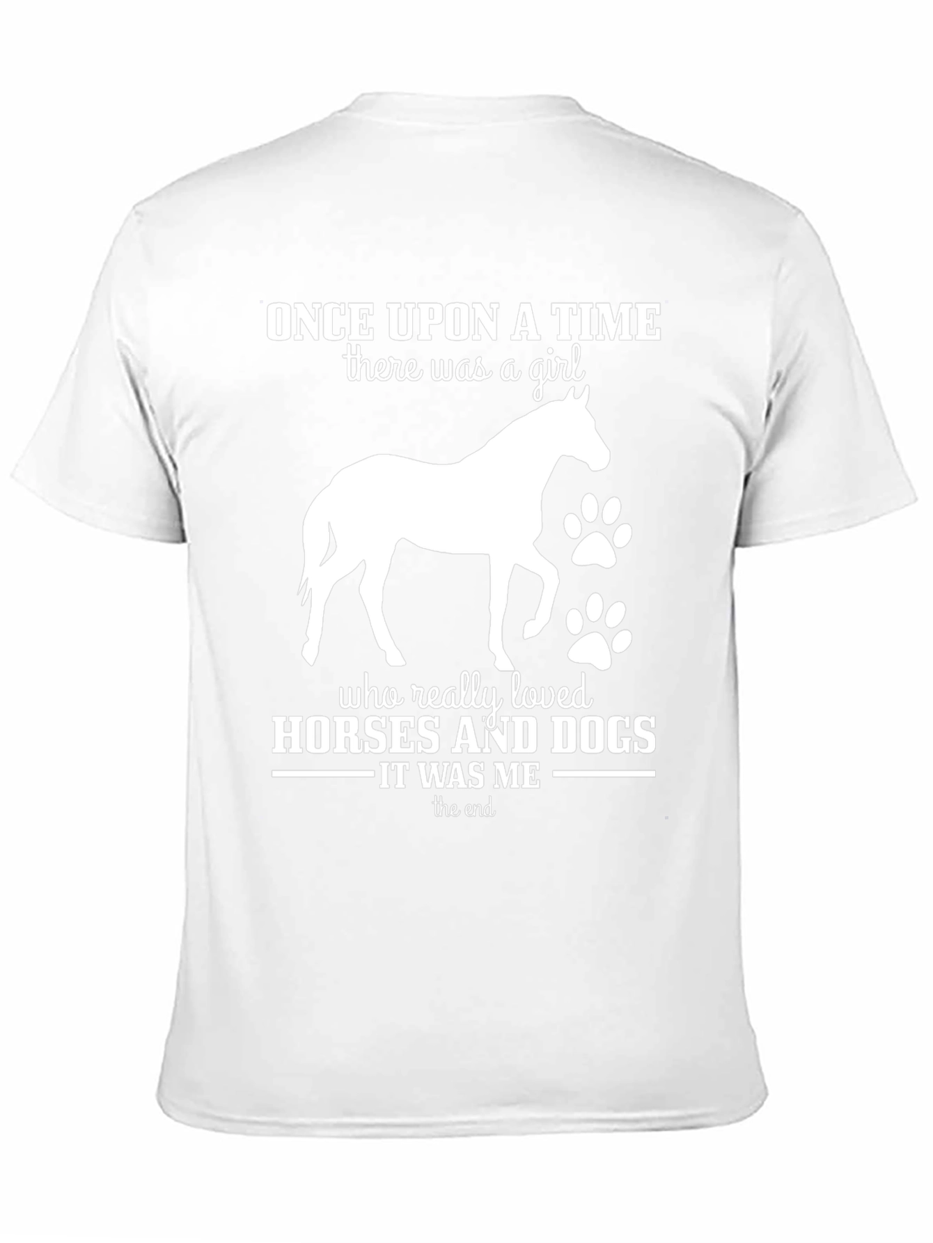Black Horse and Dog Lover T-Shirt - Once Upon a Time view 11