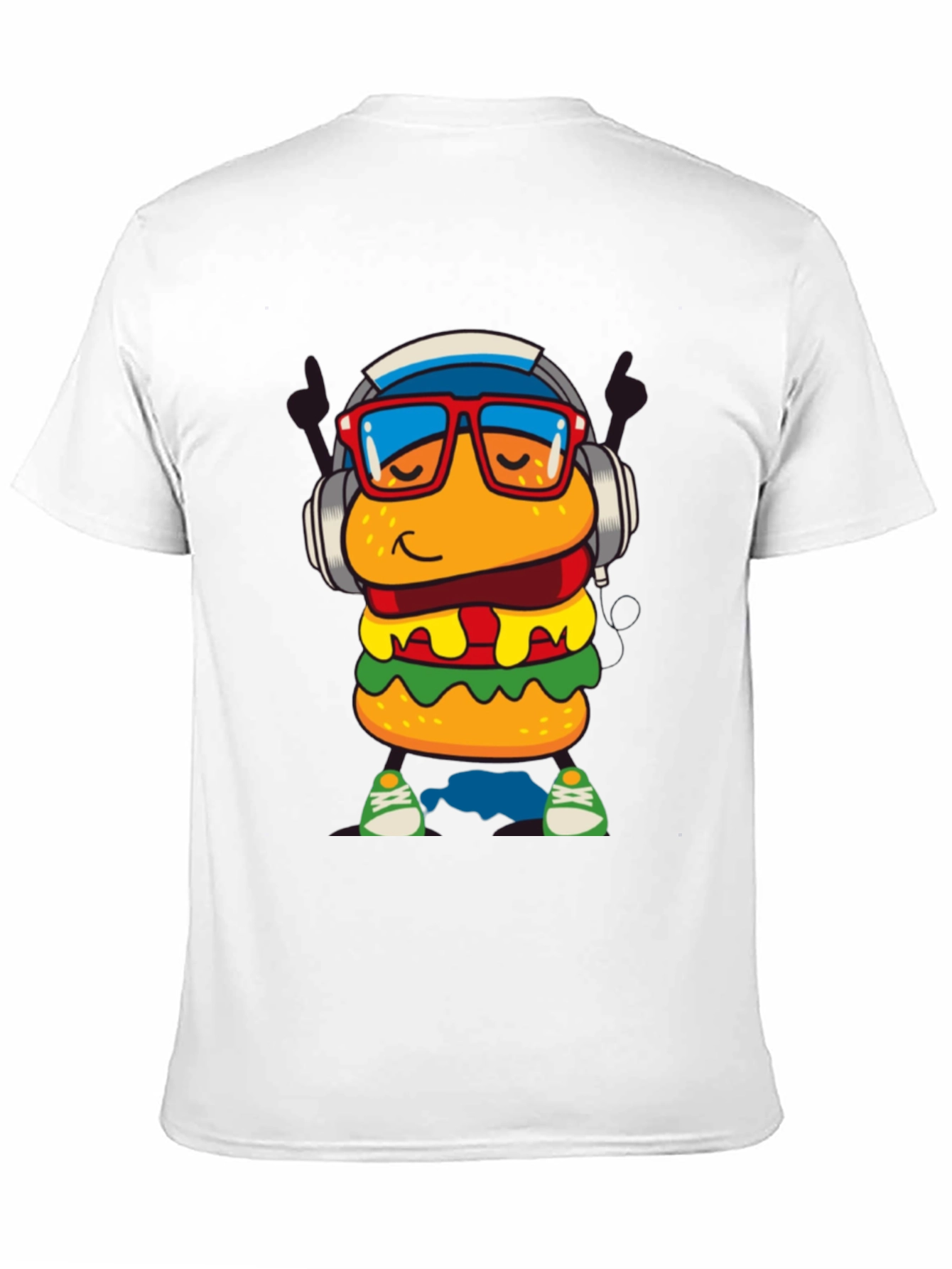 Black Burger Dude Graphic Tee - Black Short Sleeve view 11