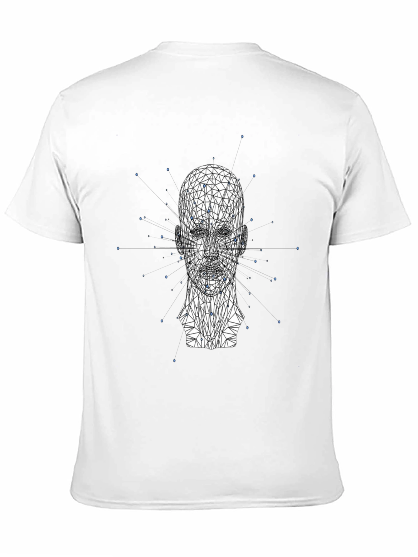 Black Geometric Head T-Shirt - Modern Style view 11