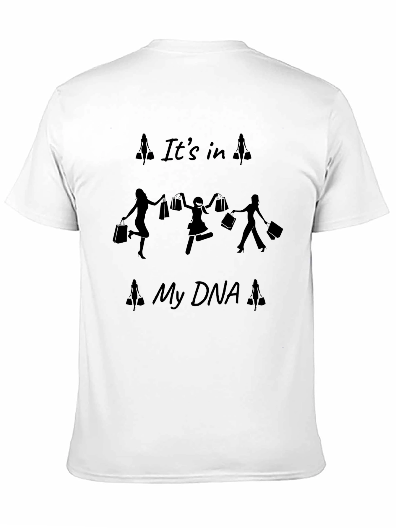 Black It's in My DNA Shopping T-Shirt view 11