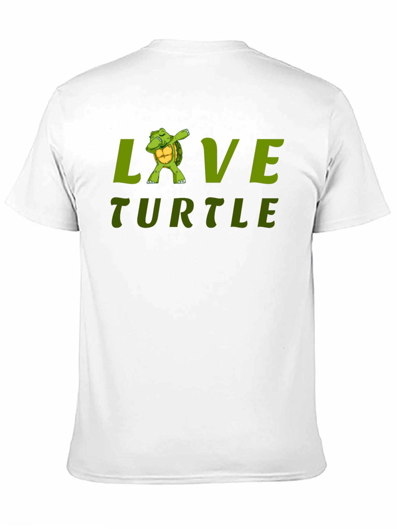 Black Love Turtle Black T-Shirt view 11