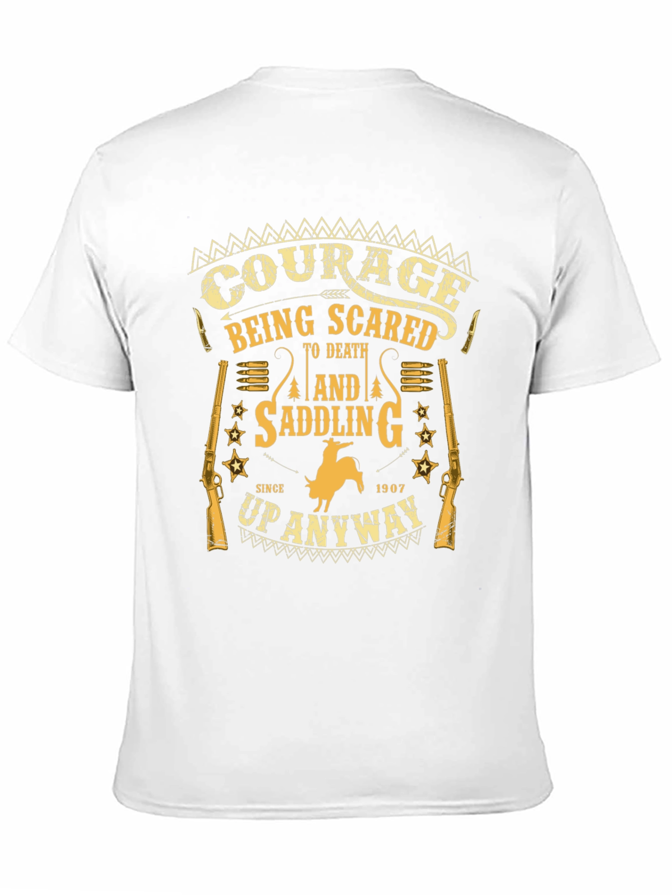 Black Courage Rodeo Graphic Tee - Black Cotton Blend view 11