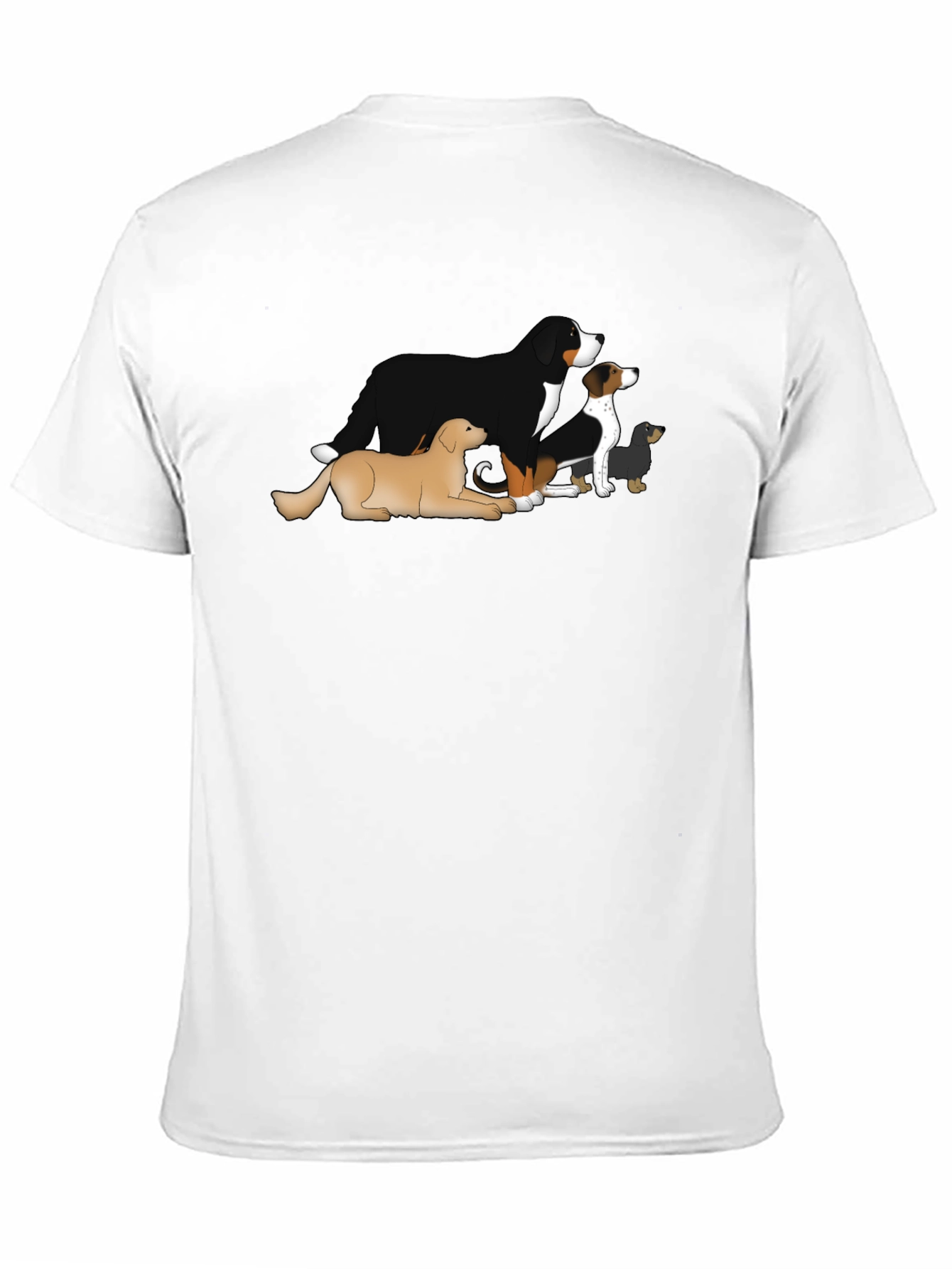 Black Dog Breed T-Shirt - Black Cotton Blend view 11