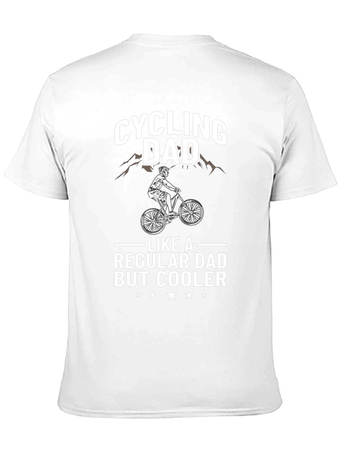 Black Cycling Dad T-Shirt - Regular Dad But Cooler view 11