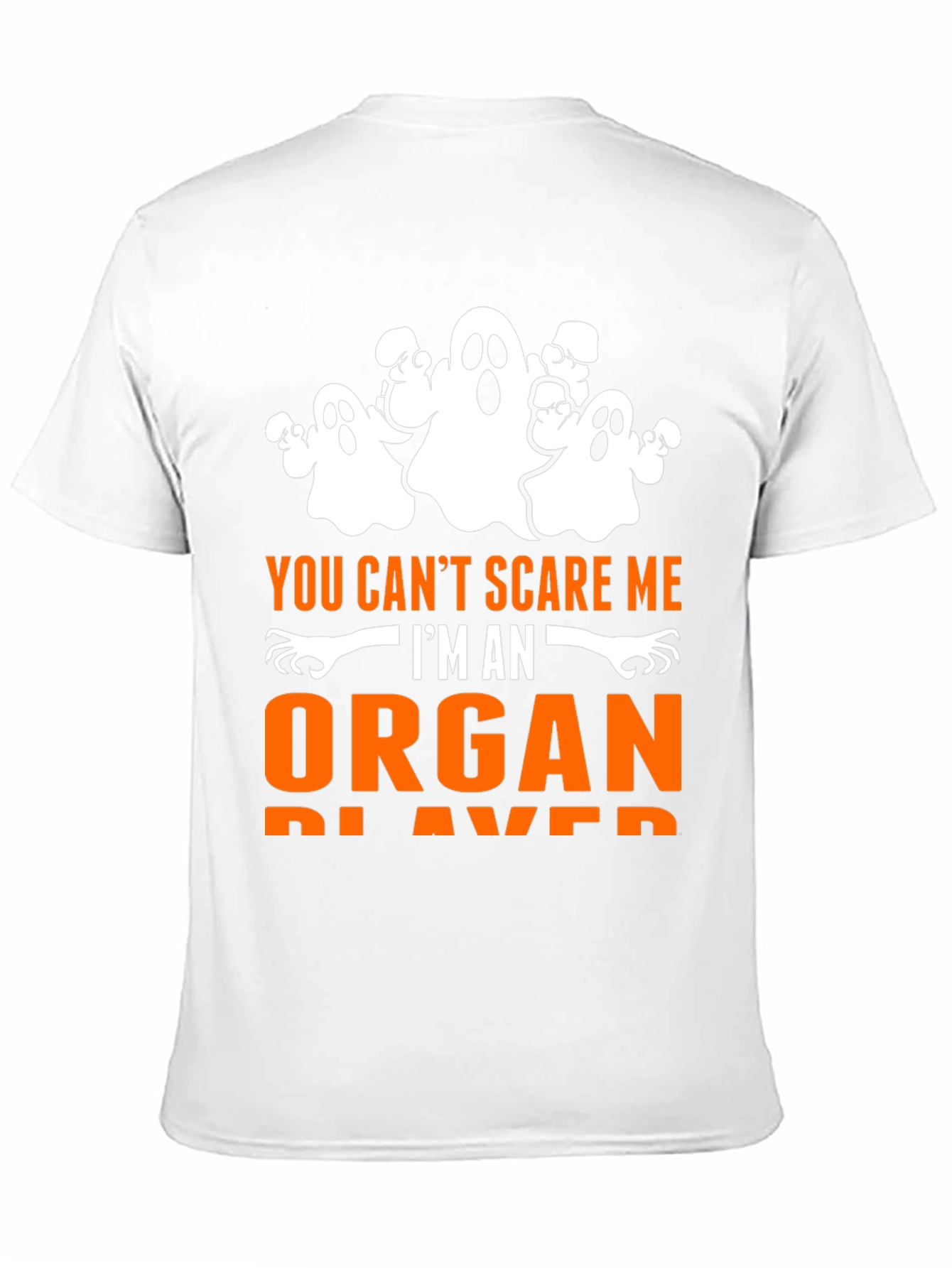 Black Funny Organ Player Halloween T-Shirt  view 11
