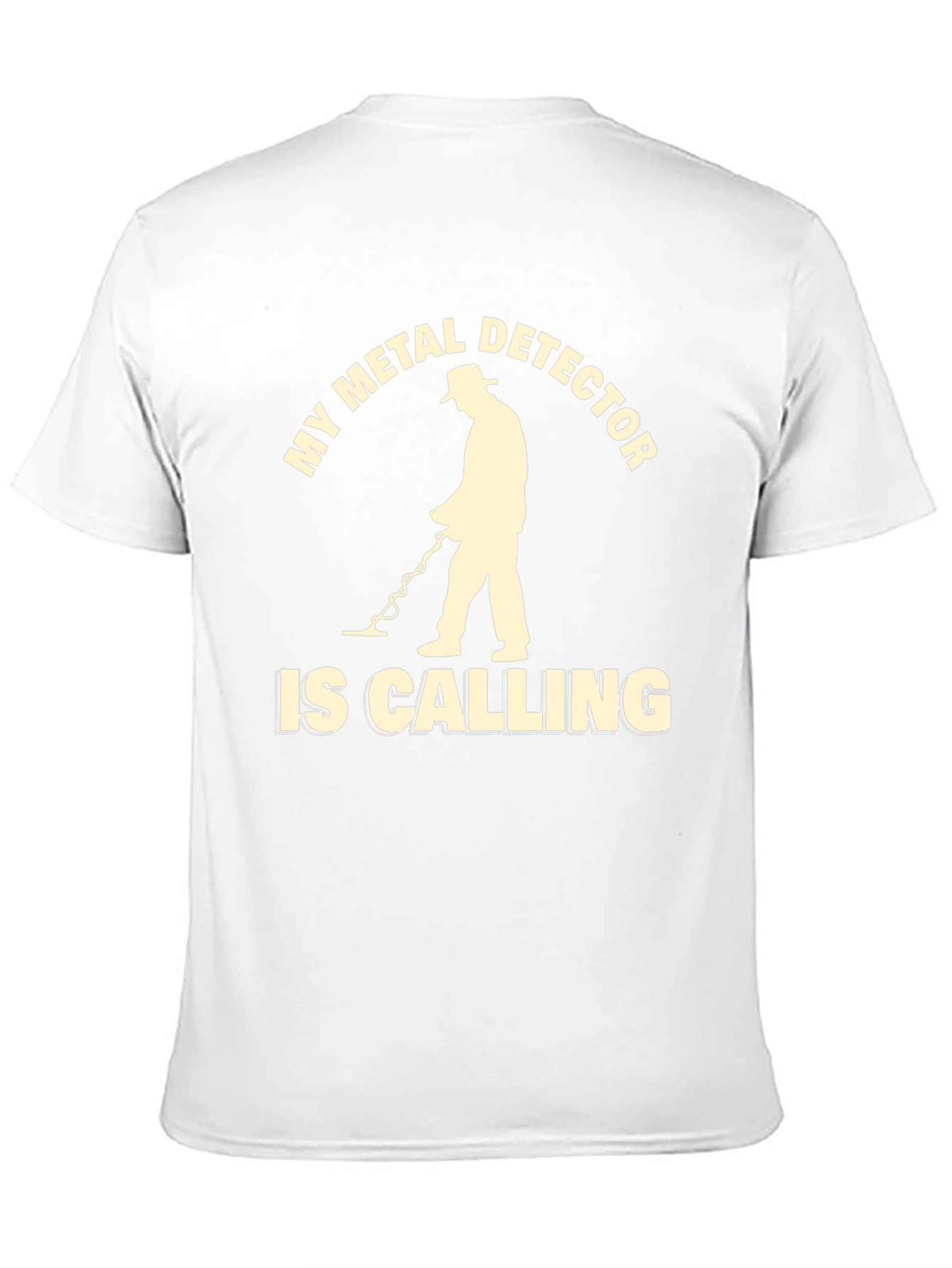 Black Metal Detector Calling T-Shirt view 11