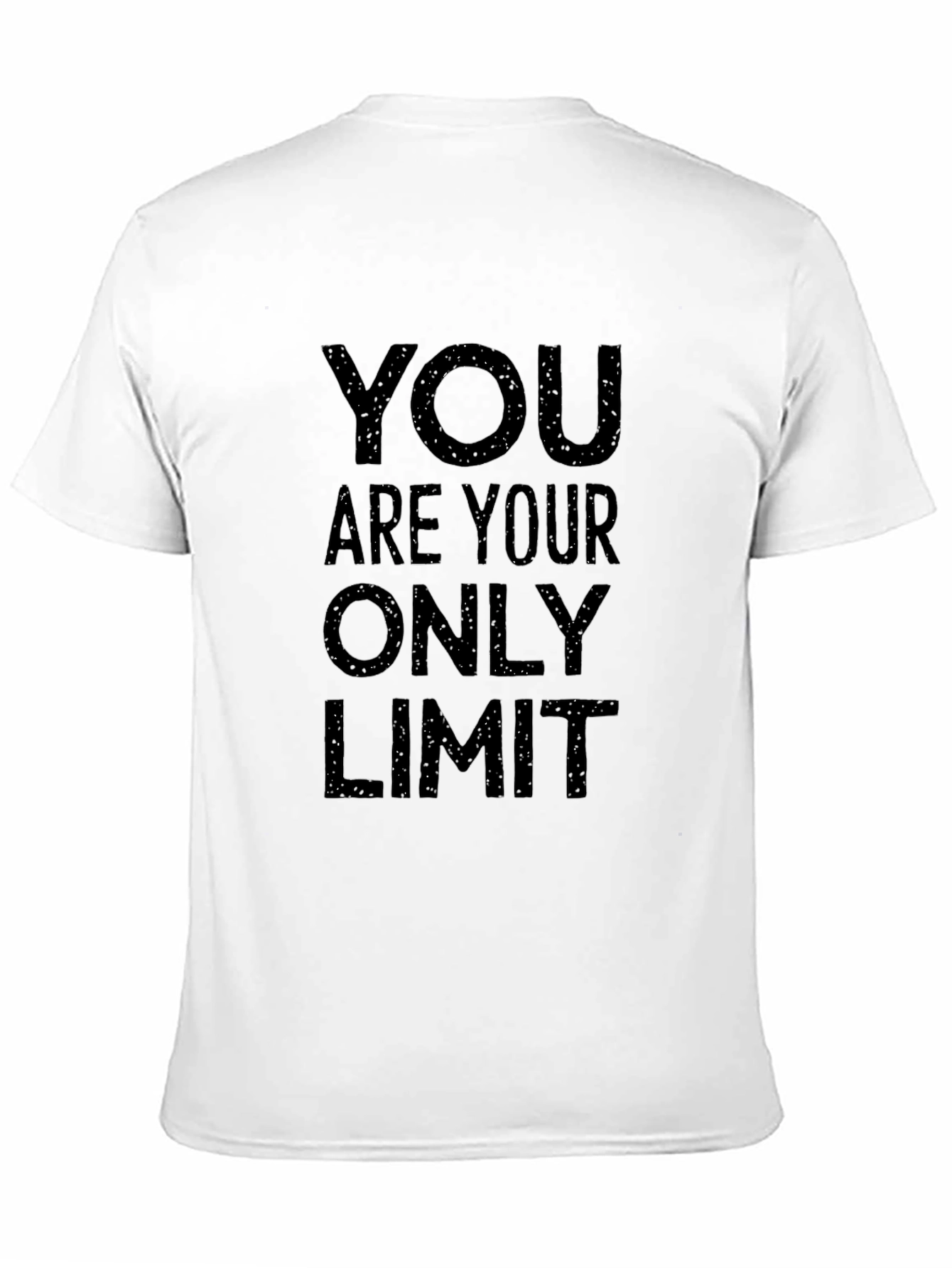 Black Motivational T-Shirt: You Are Your Only Limit view 11
