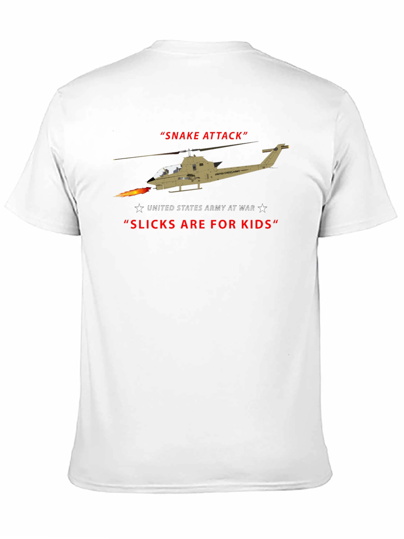 Black Snake Attack Helicopter T-Shirt view 11