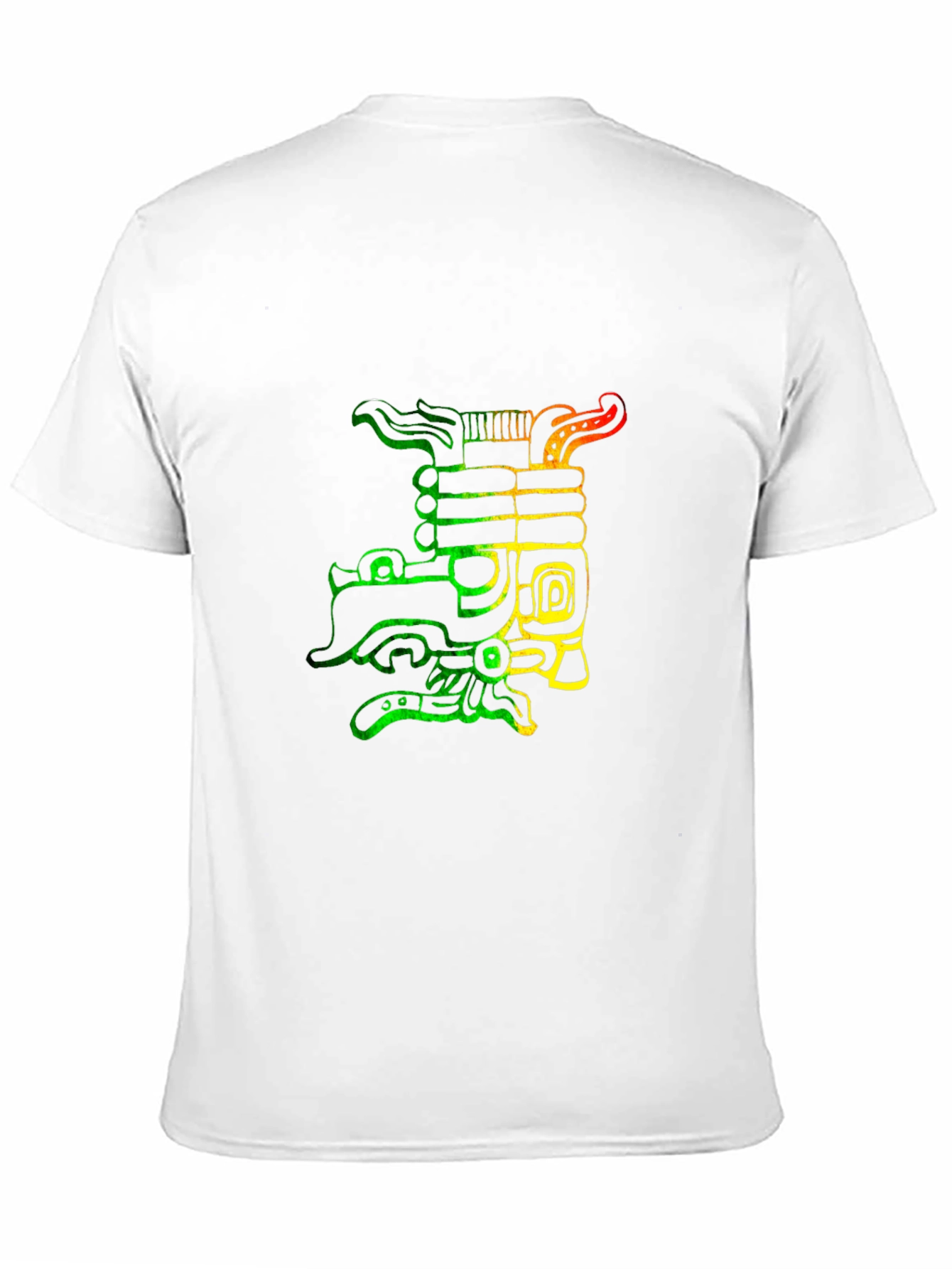 Black Rasta Aztec Dragon Graphic T-Shirt view 11