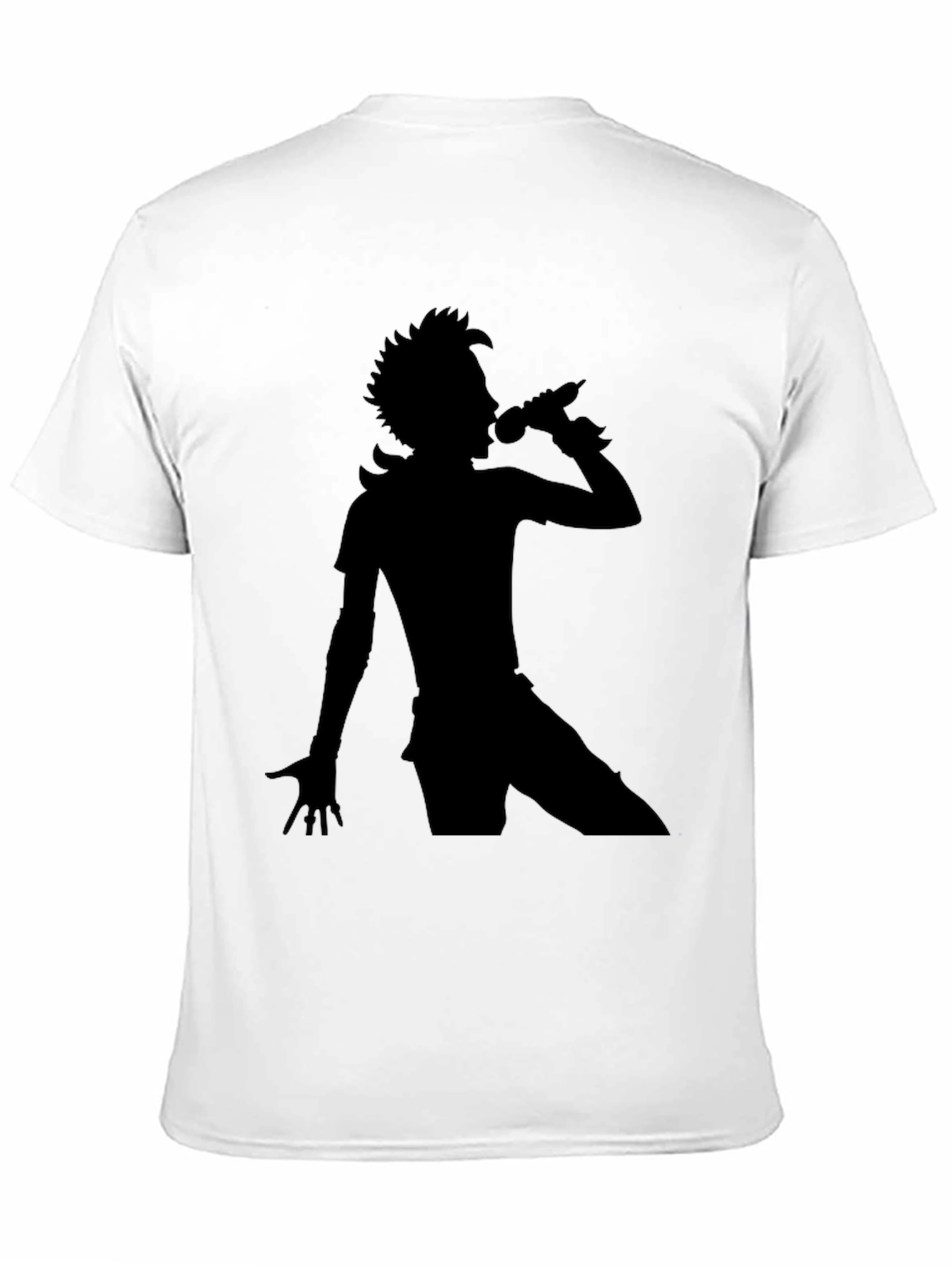 Black Silhouette Singer Black T-Shirt view 11