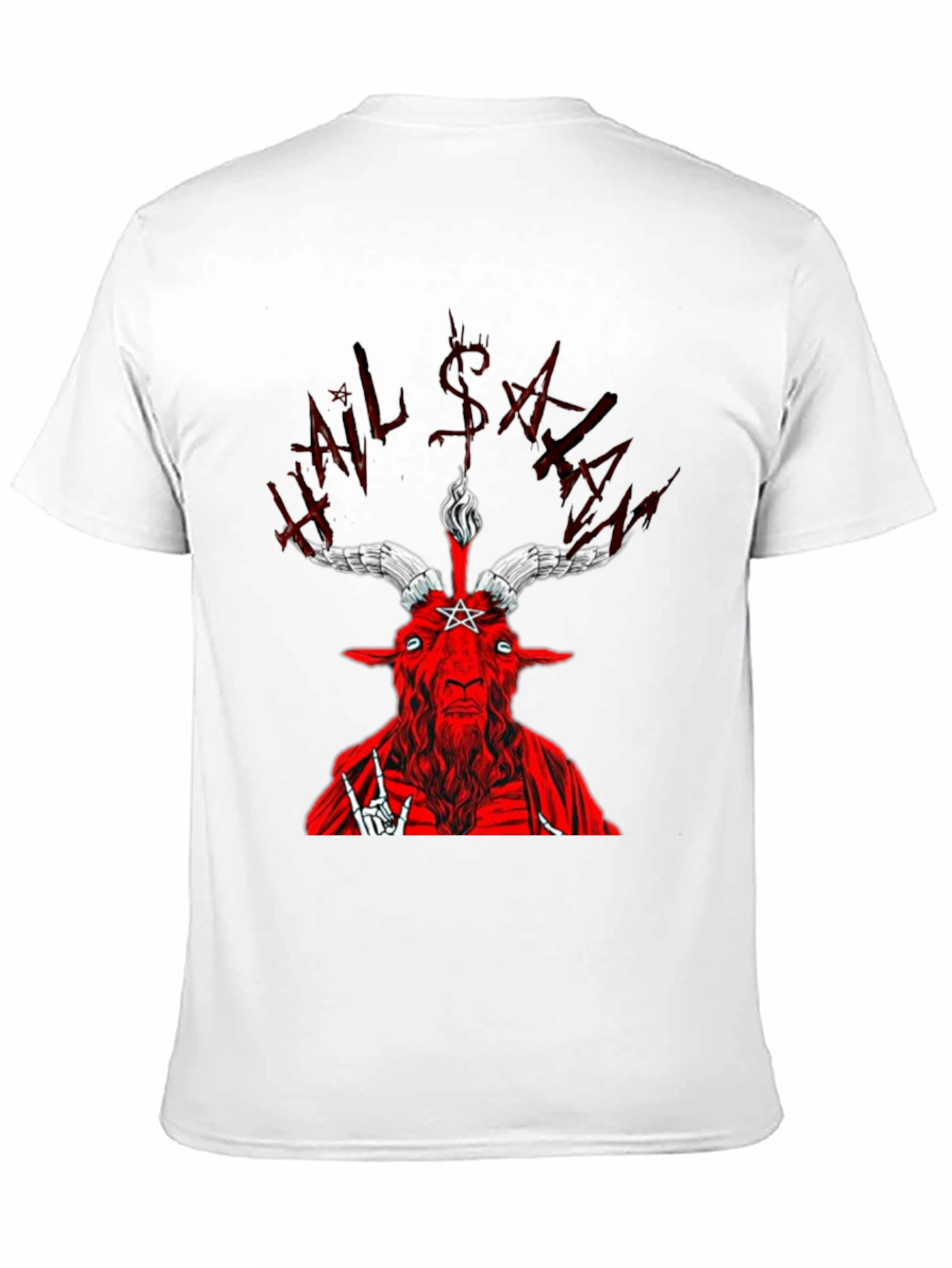 Hail Satan Graphic Tee - Black T-Shirt - 11