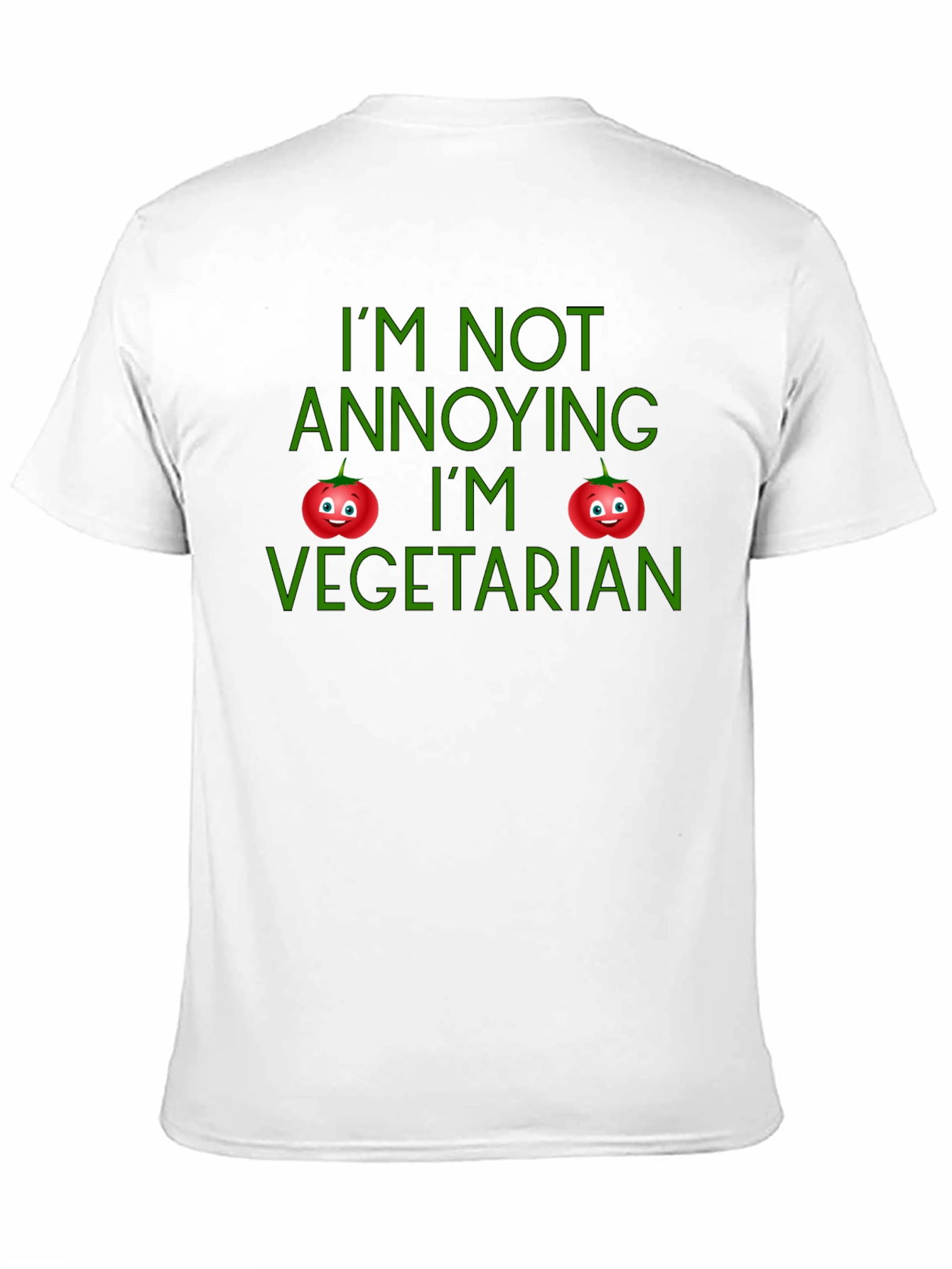 Black I'm Not Annoying I'm Vegetarian T-Shirt view 11