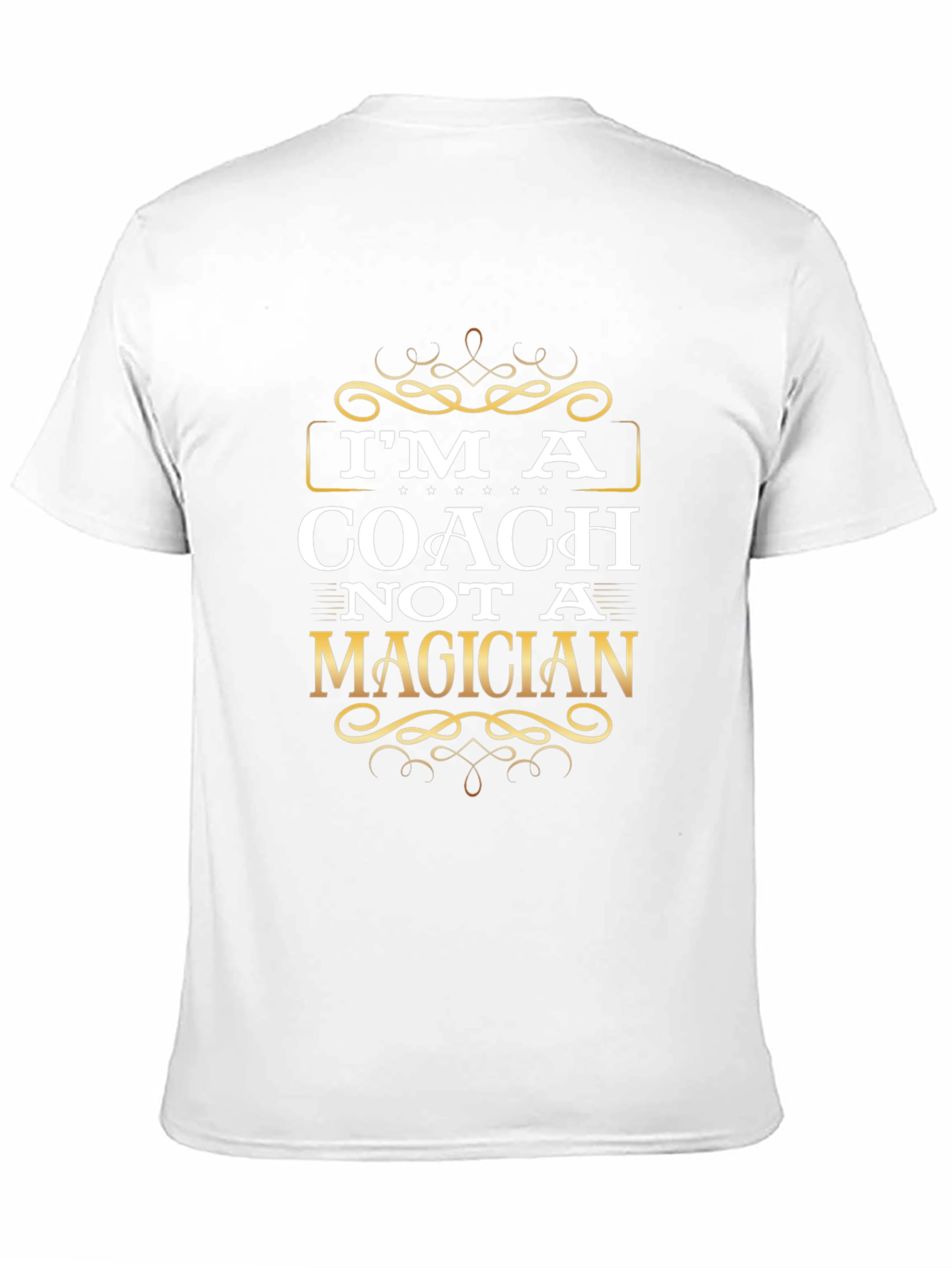 Black I'm a Coach Not a Magician Graphic T-Shirt view 11