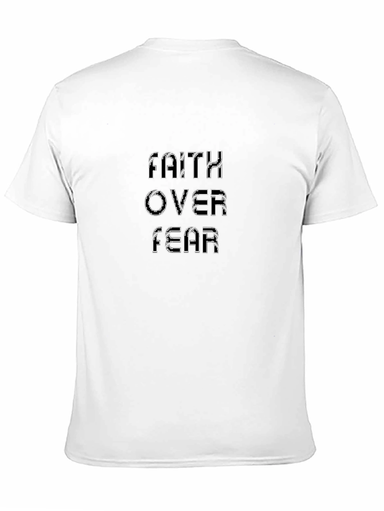 Black Faith Over Fear Graphic Tee - Black Unisex T-Shirt view 11