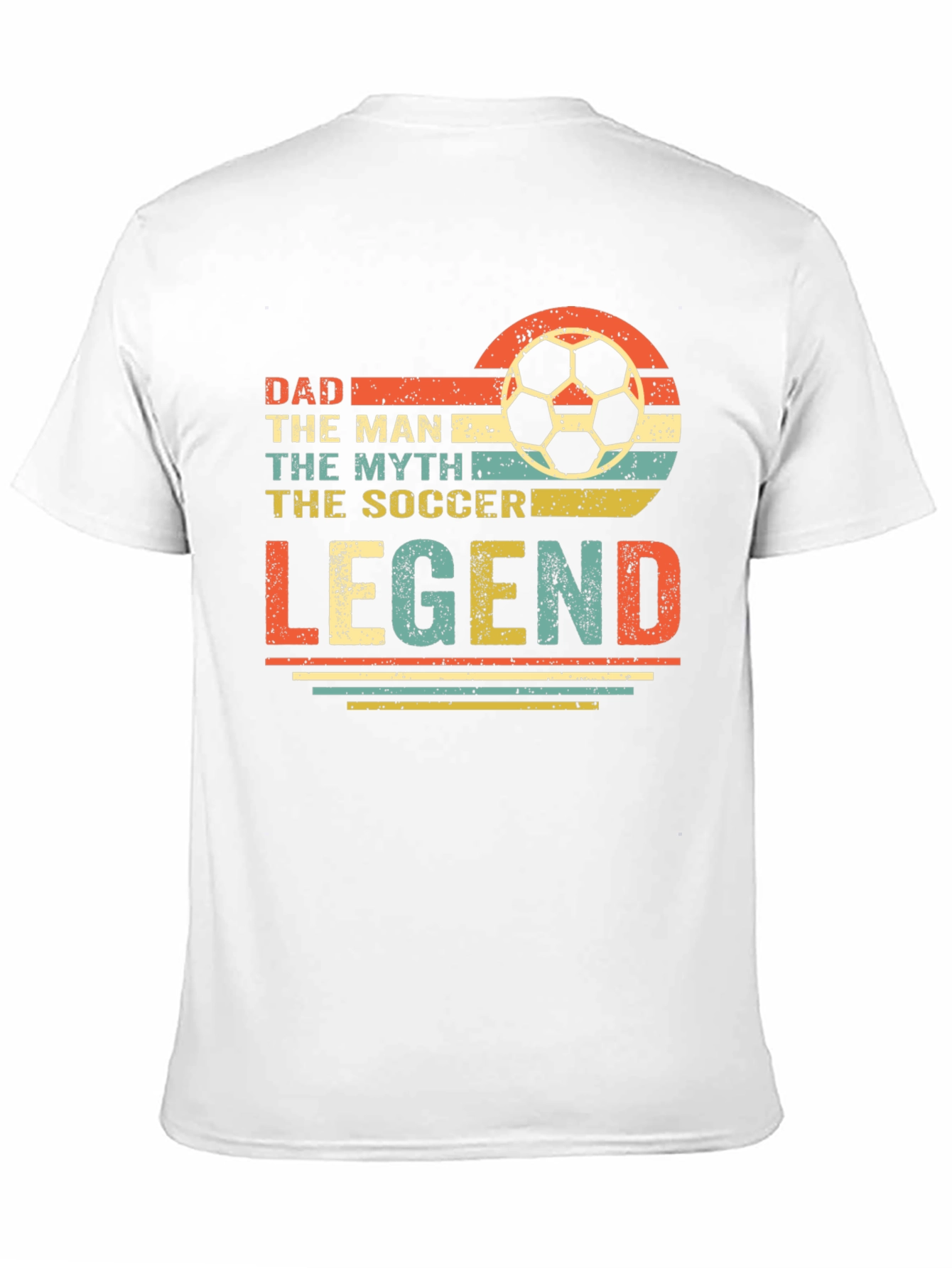 Black Dad Soccer Legend T-Shirt view 11