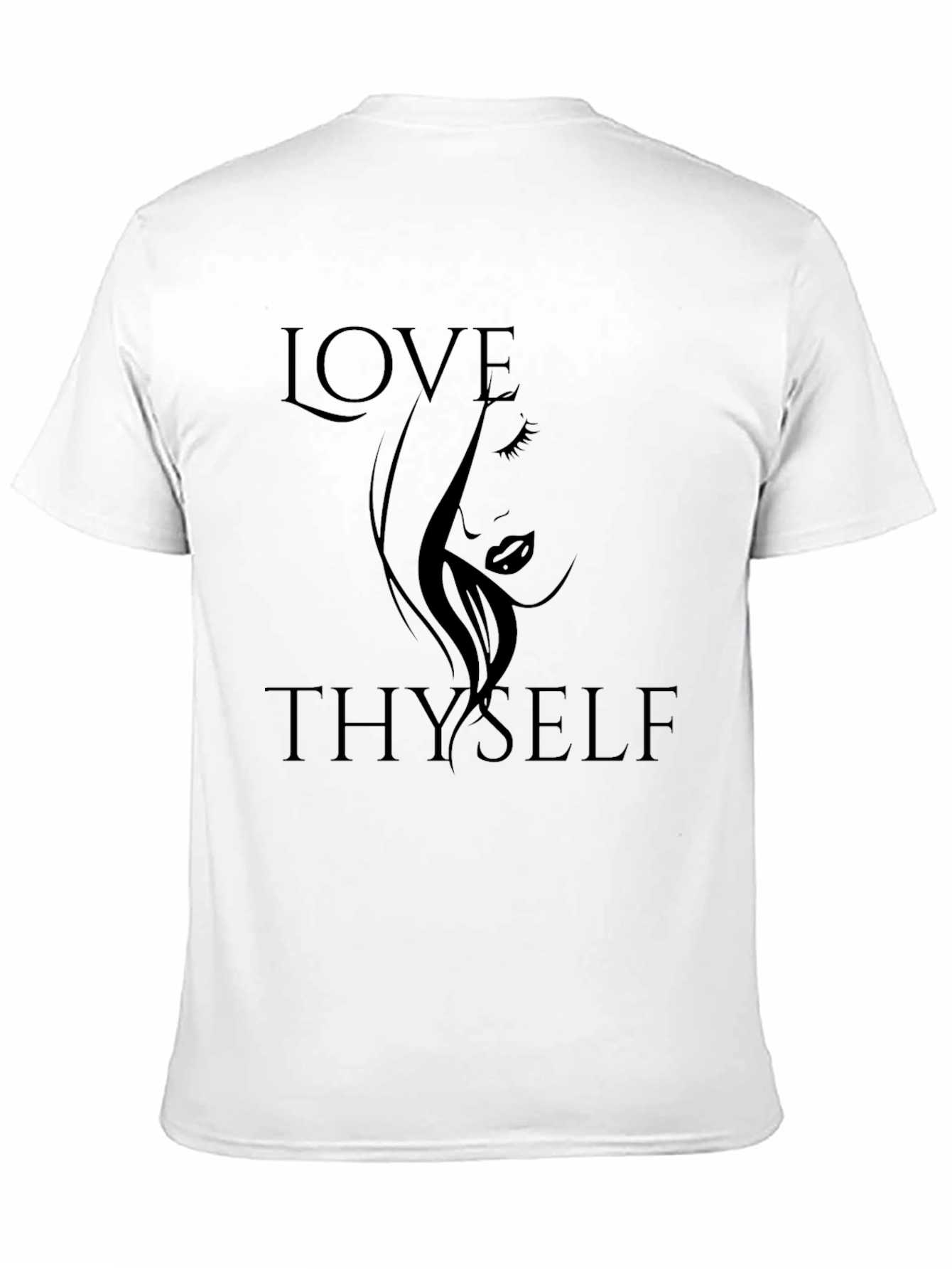 Black Love Thyself Black Graphic Tee view 11