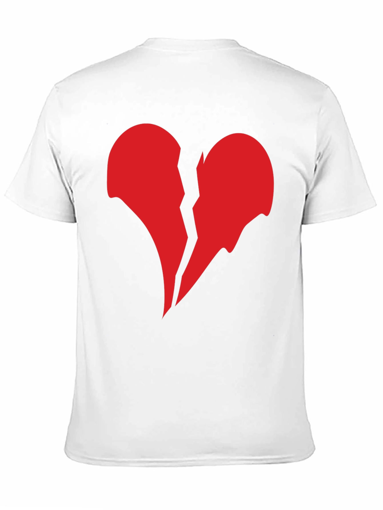 Black Broken Heart Graphic Black T-Shirt view 11