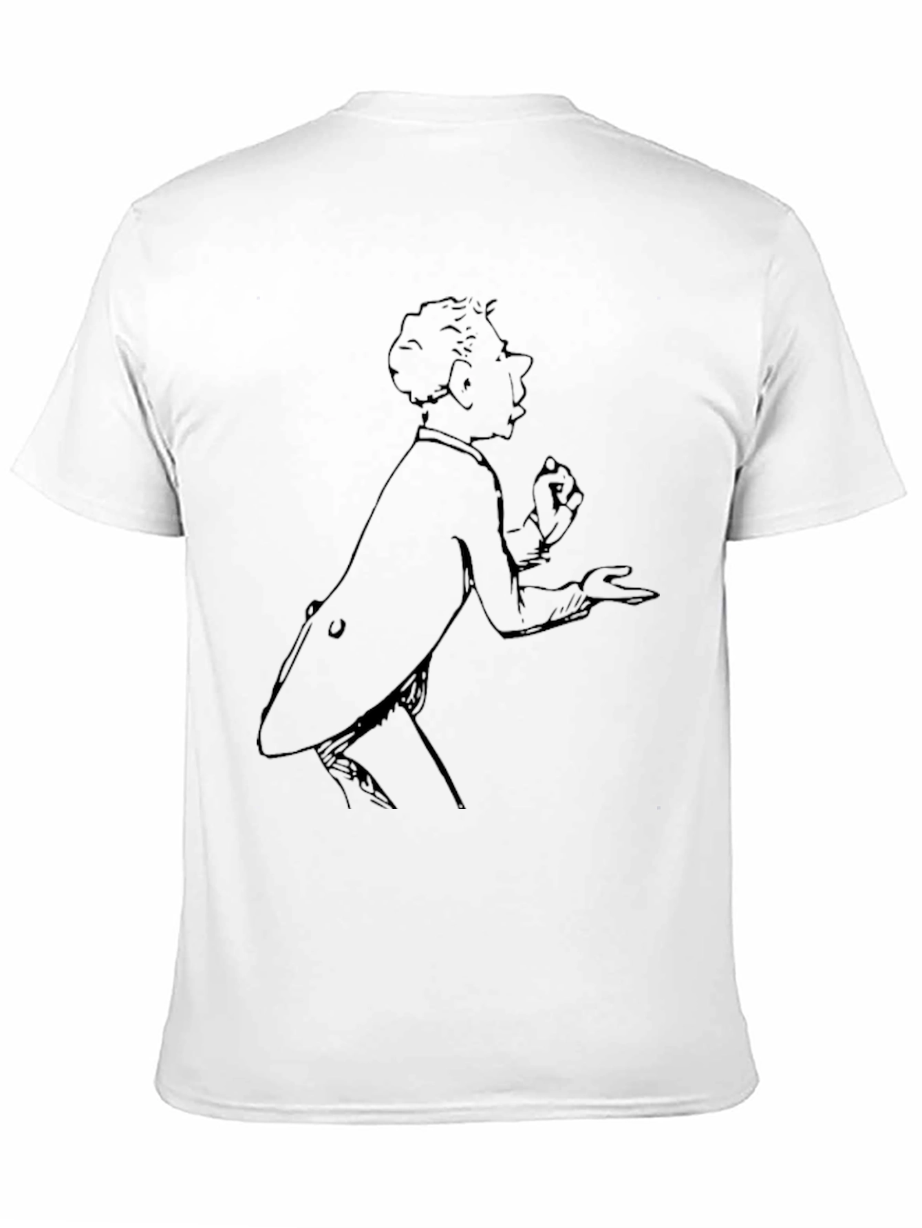 Black Vintage Comic Character Black T-Shirt view 11