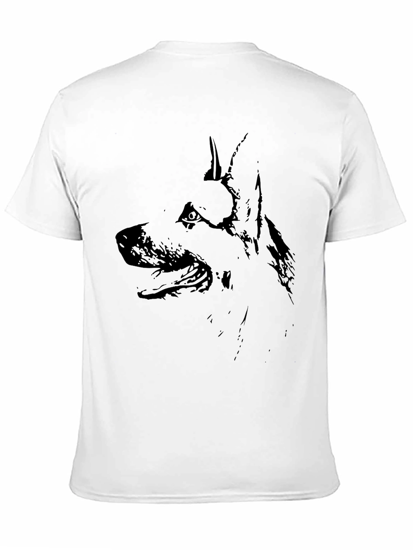 Black Black Dog Silhouette T-Shirt view 11