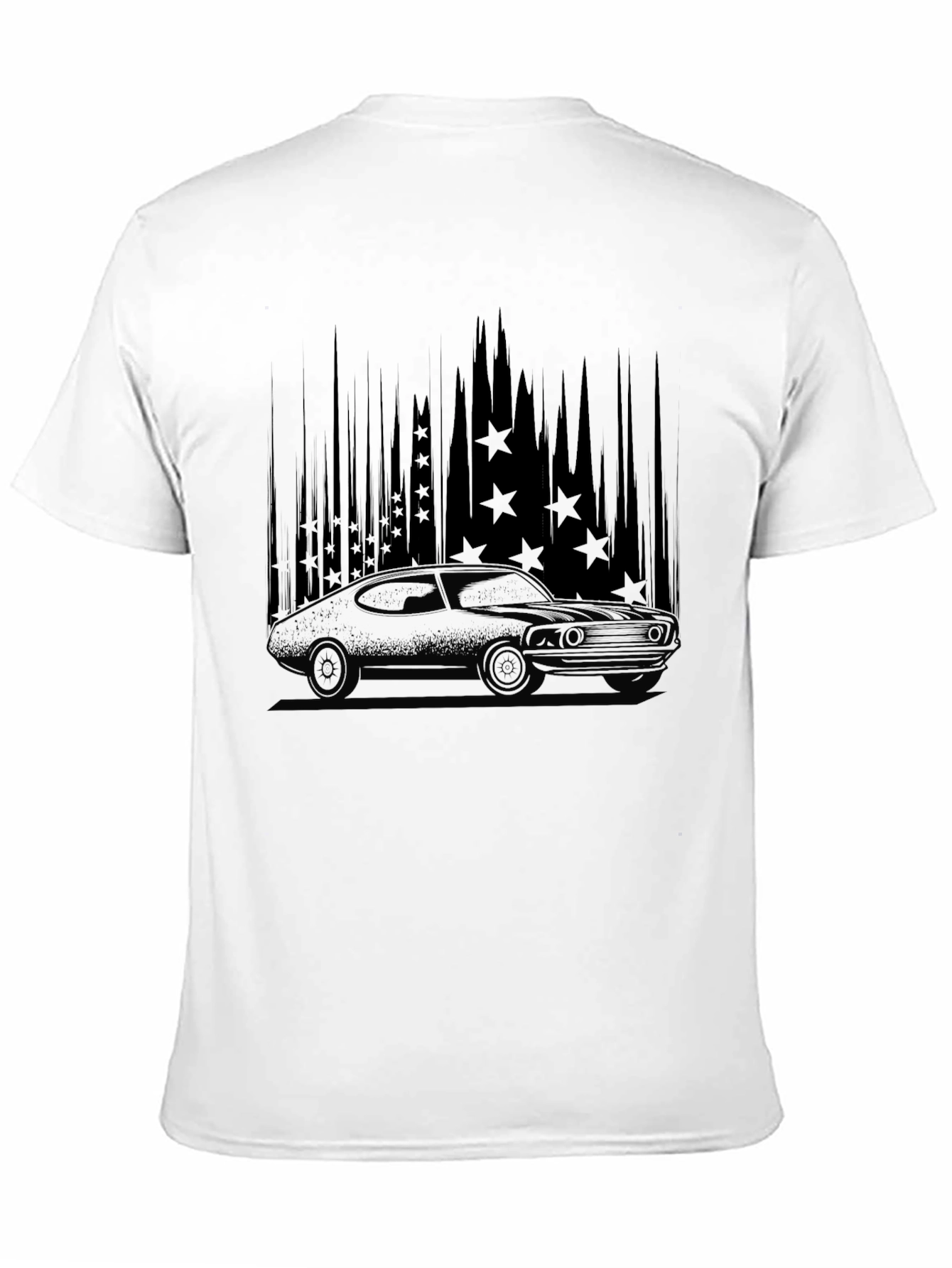 Black Vintage Car Graphic T-Shirt - Classic Style view 11