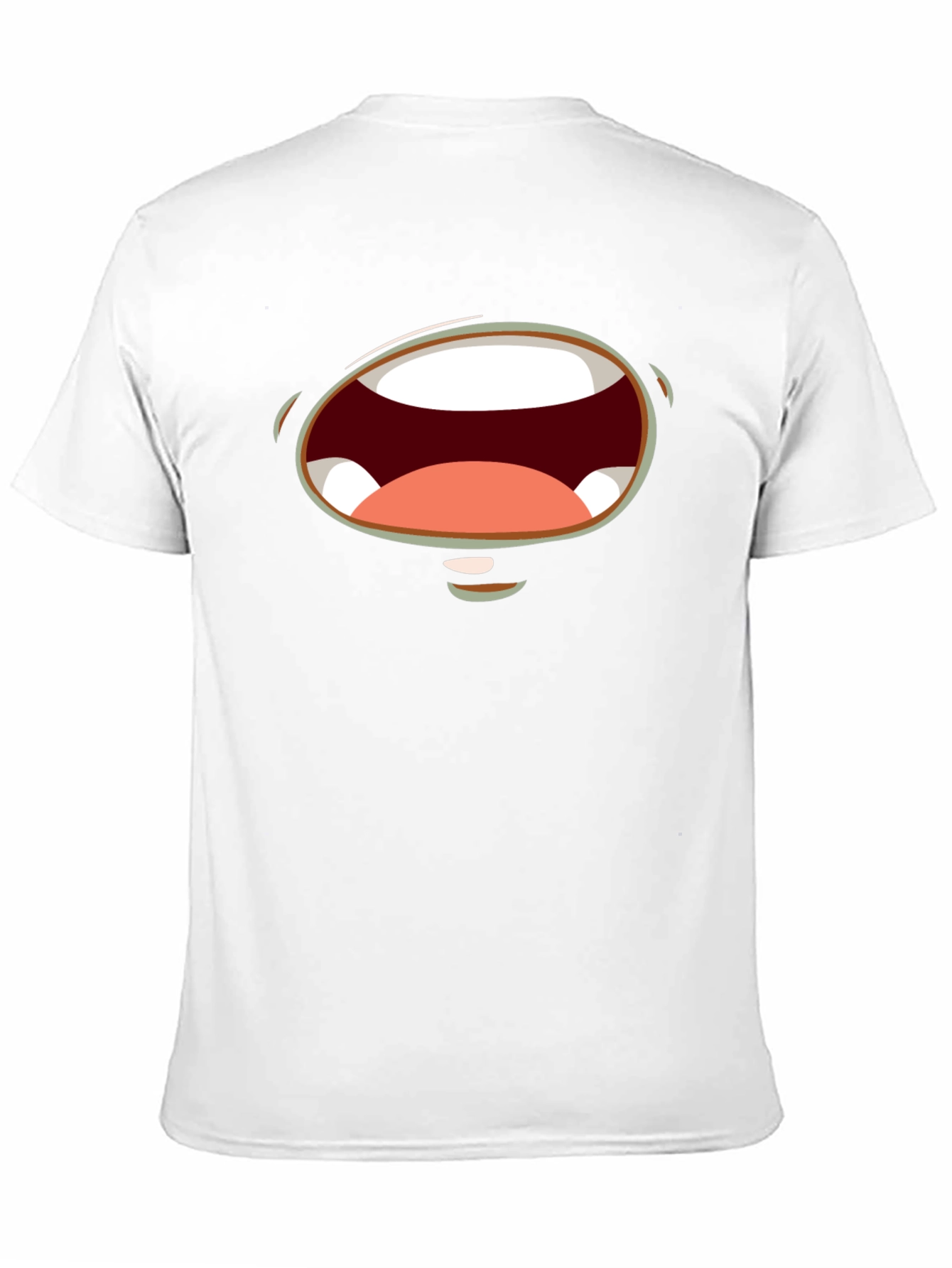 Black Funny Monster Mouth Graphic Black T-Shirt view 11