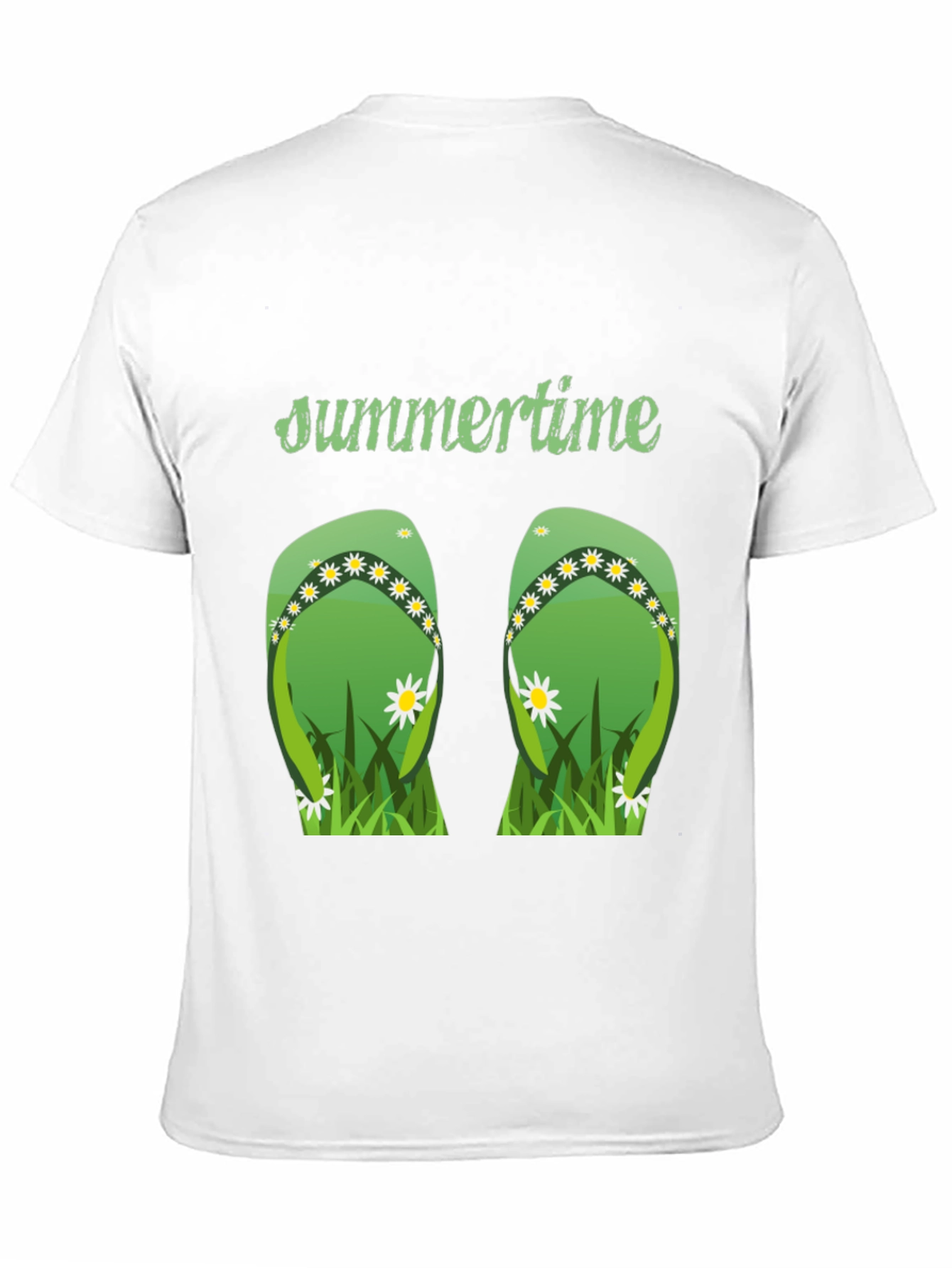 Black Summertime Flip Flop Graphic Tee view 11