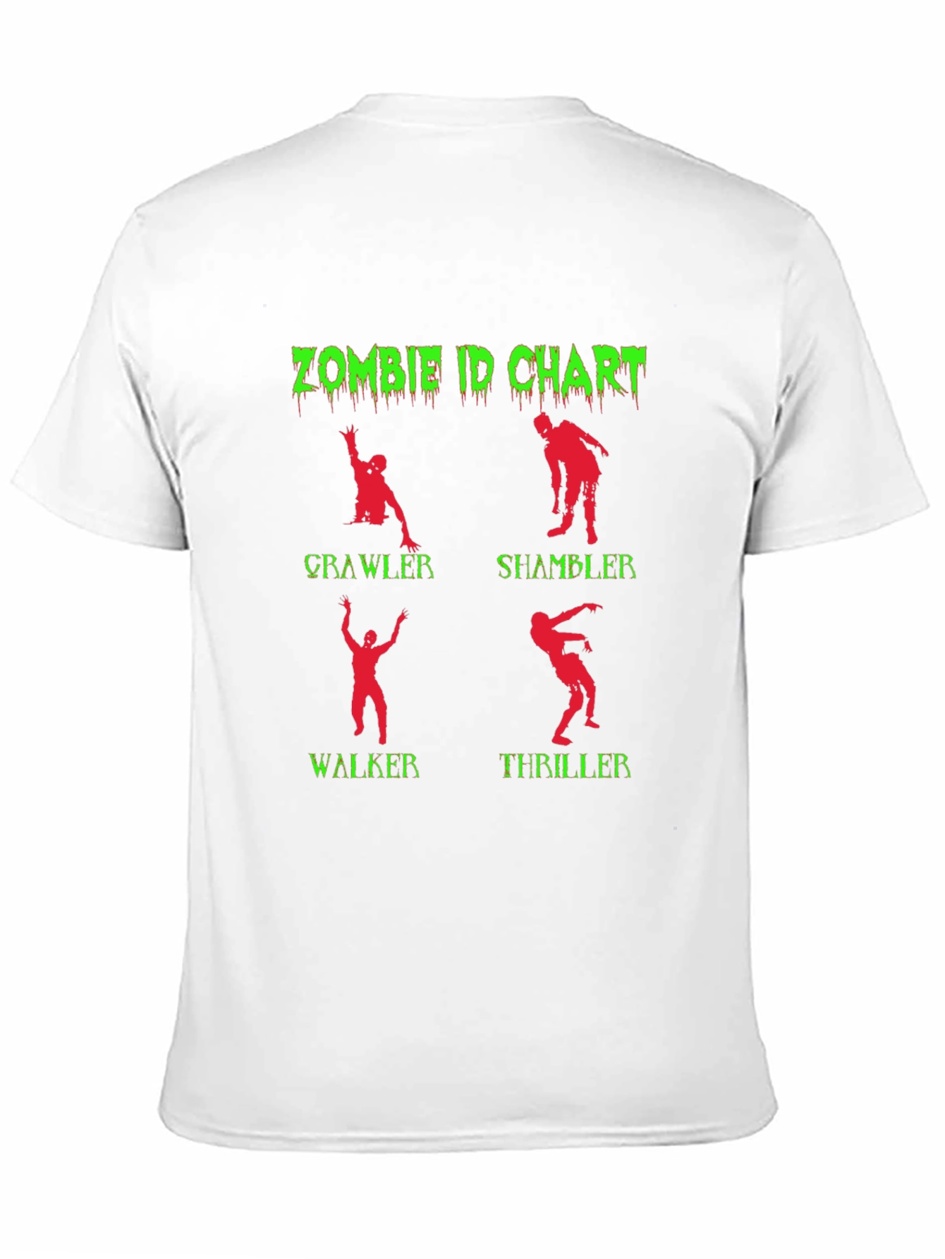 Black Zombie ID Chart Graphic Tee view 11
